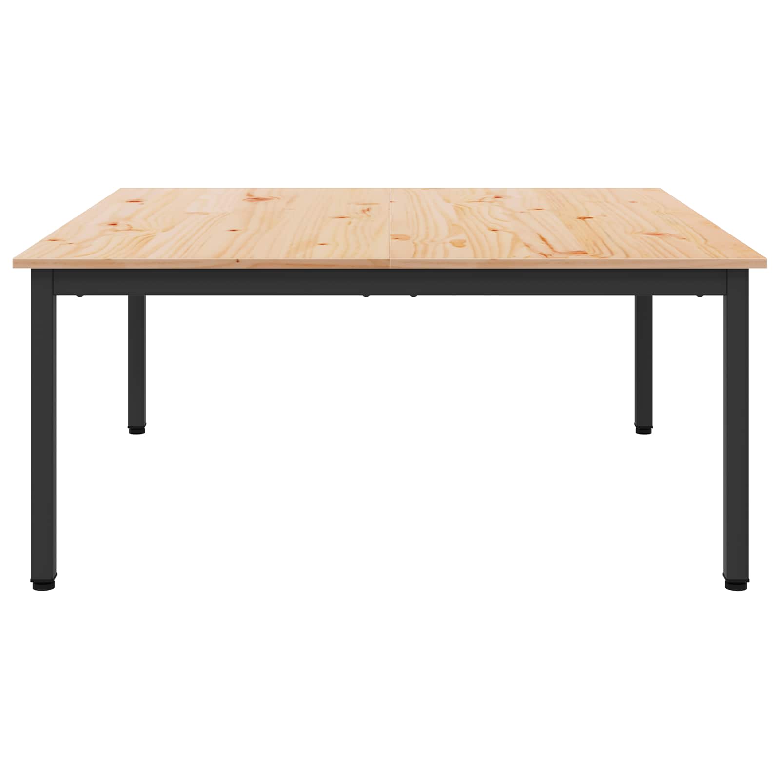 Table basse Naturel 100 x 100 x 45 cm Bois de pin massif - XIOS