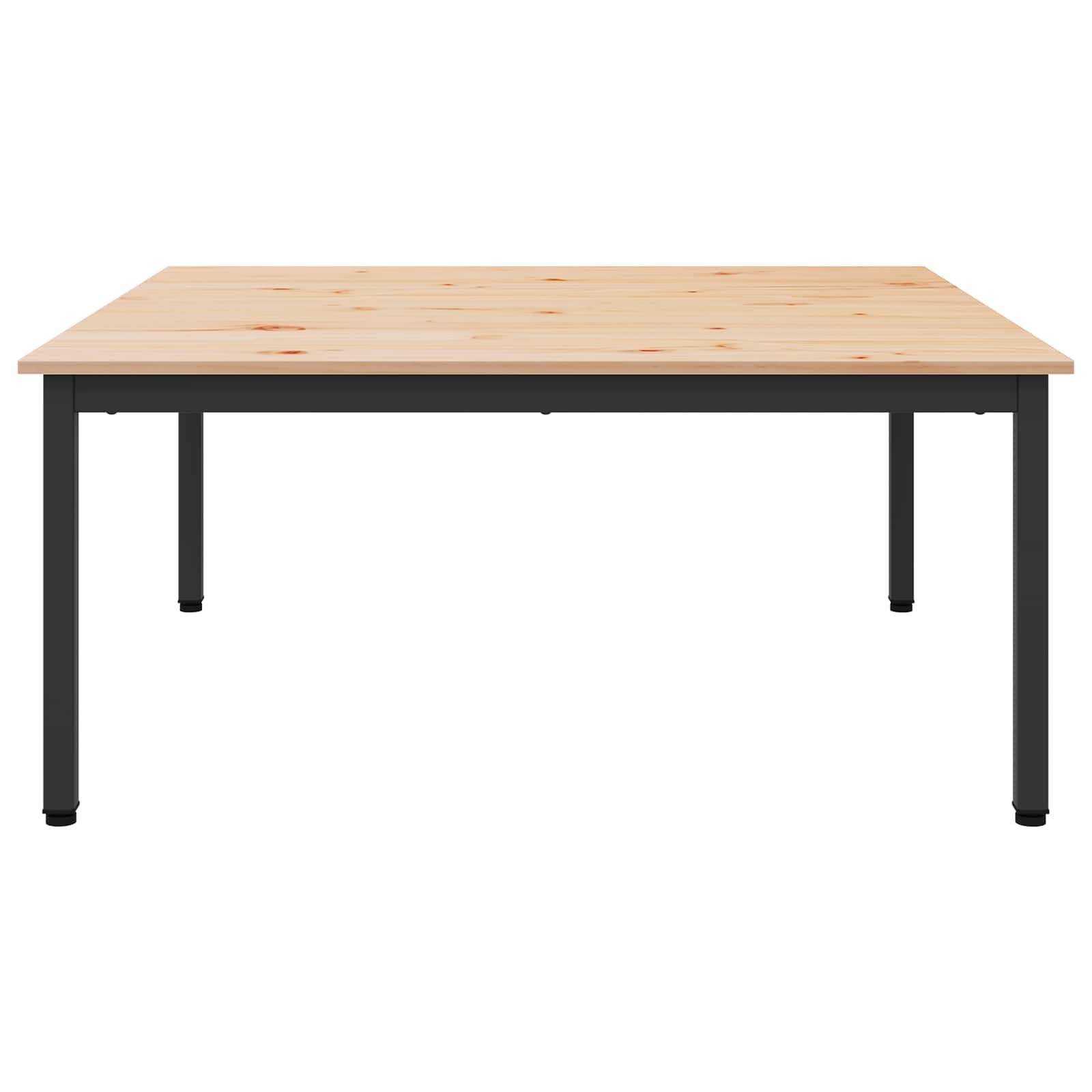 Table basse Naturel 100 x 100 x 45 cm Bois de pin massif - XIOS