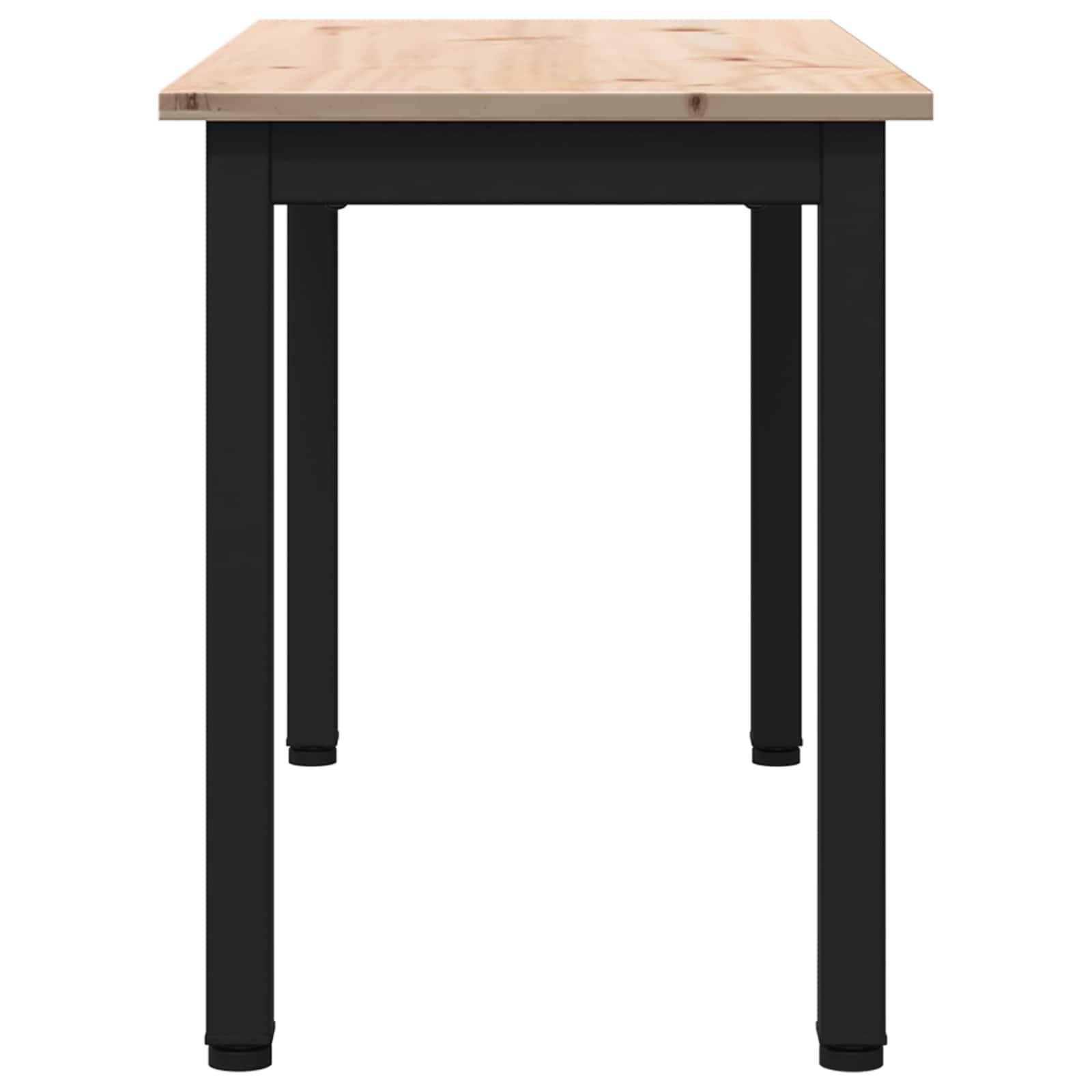 banc Naturel 80 x 35 x 45 cm Bois de pin massif - XIOS