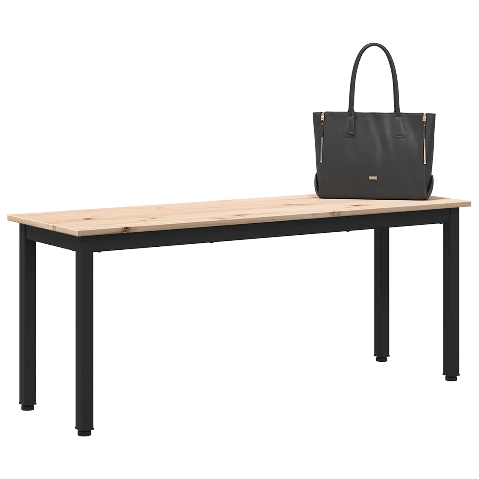 banc Naturel 110 x 35 x 45 cm Bois de pin massif - XIOS