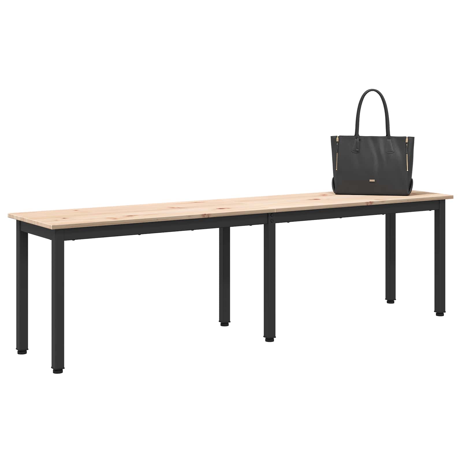 banc Naturel 160 x 35 x 45 cm Bois de pin massif - XIOS