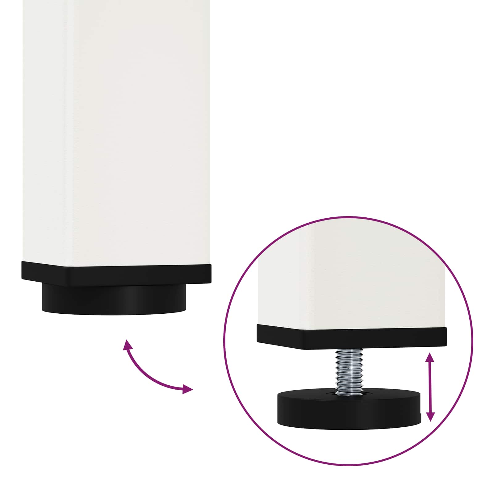 Table de salle à manger / Table de repas Blanc 110 x 55 x 75 cm - XIOS