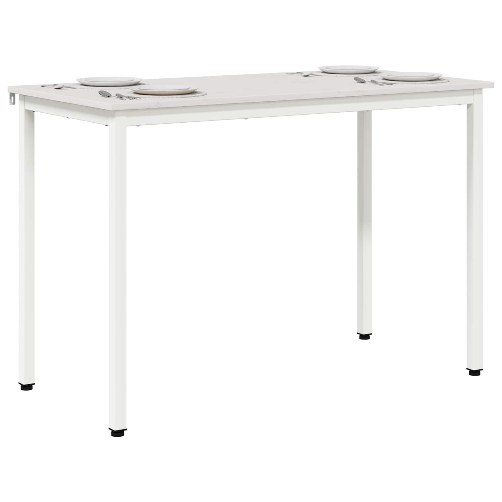 Table de salle à manger / Table de repas Blanc 110 x 55 x 75 cm - XIOS