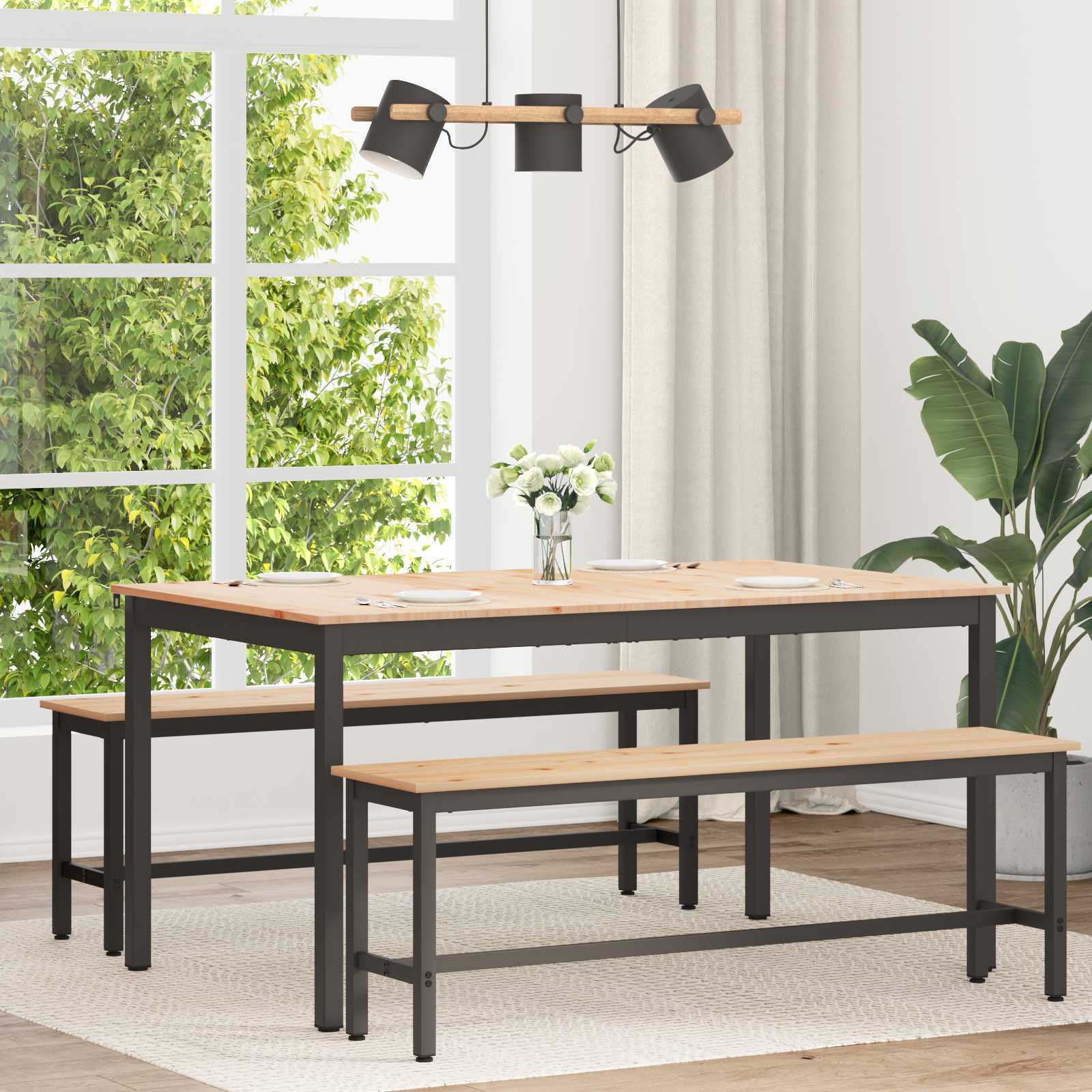 Table de salle à manger / Table de repas Naturel - XIOS