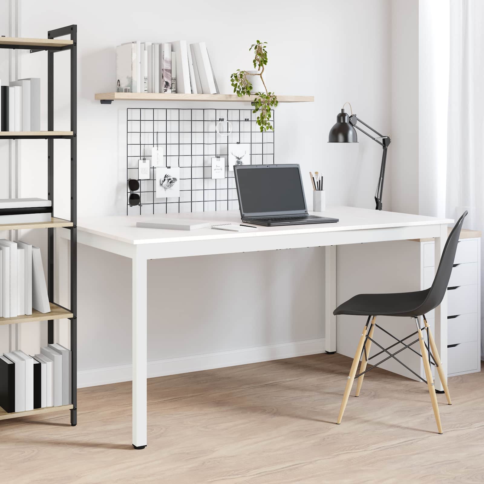 Table de salle à manger / Table de repas Blanc 150 x 90 x 75 cm - XIOS