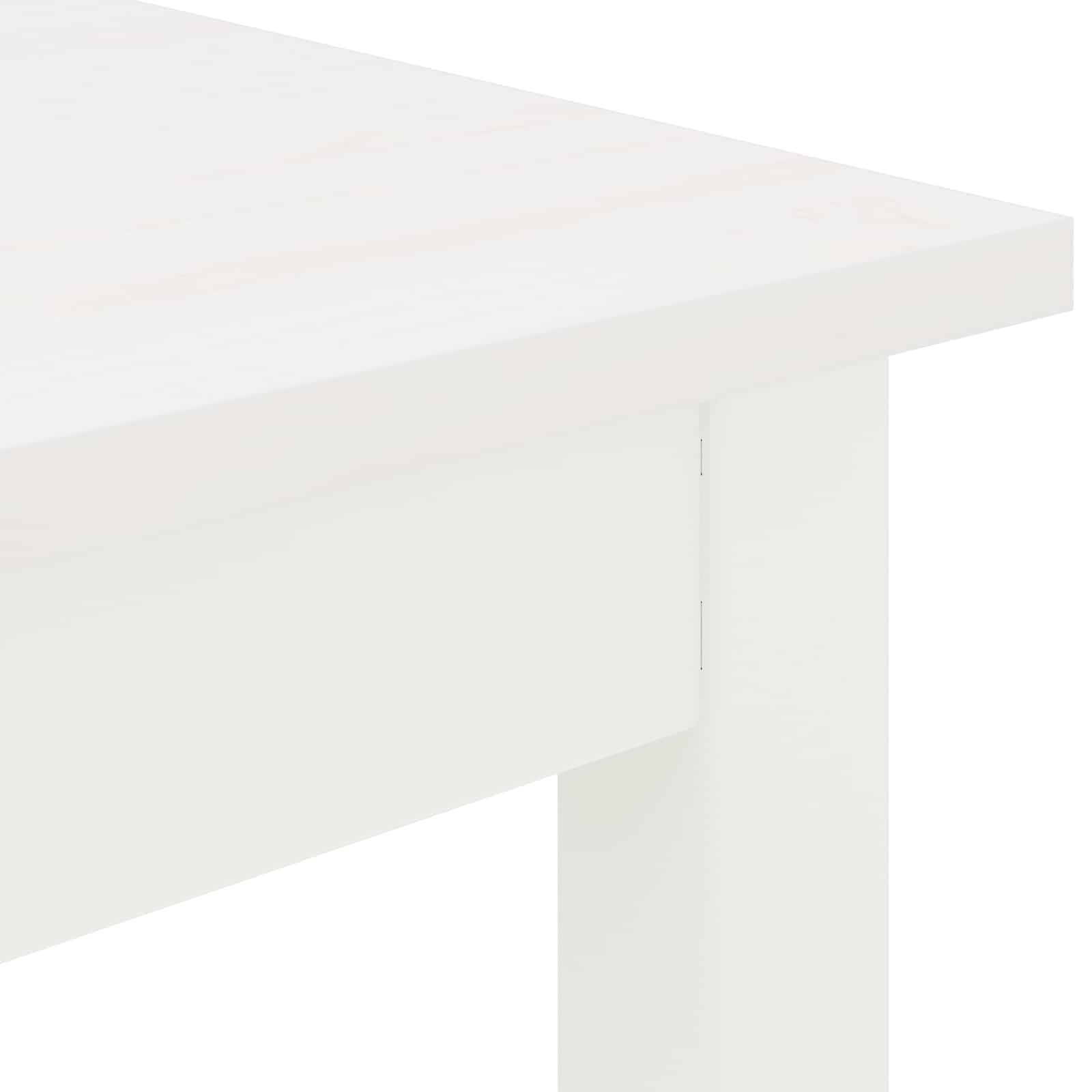 Table de bar Blanc 110 x 55 x 105 cm Bois de pin massif - XIOS