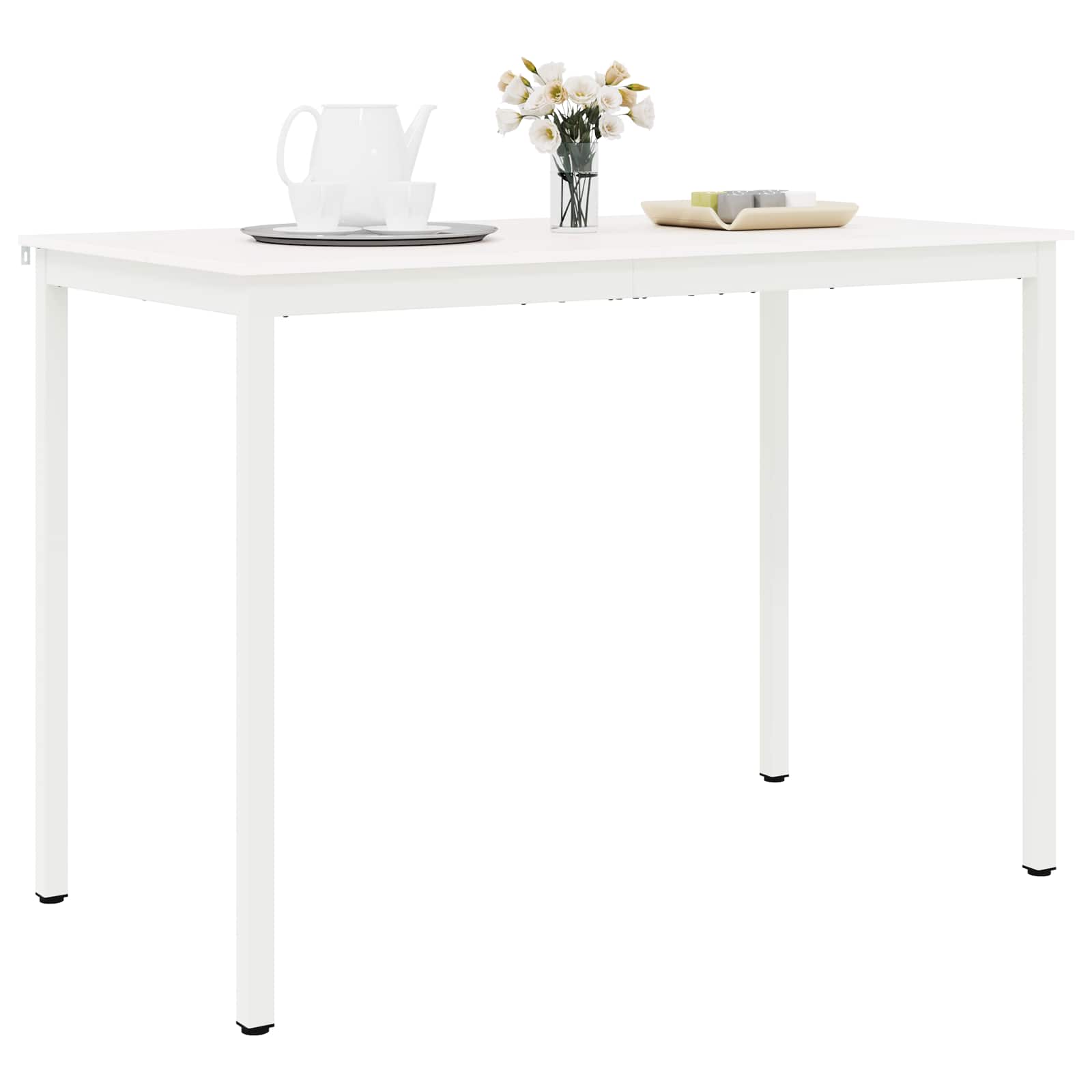 Table de bar Blanc 110 x 55 x 105 cm Bois de pin massif - XIOS