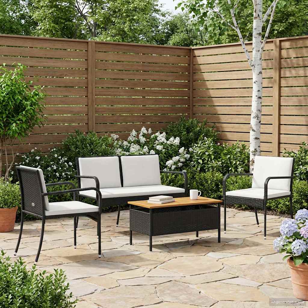 Ensemble de jardin avec coussin acier - XIOS