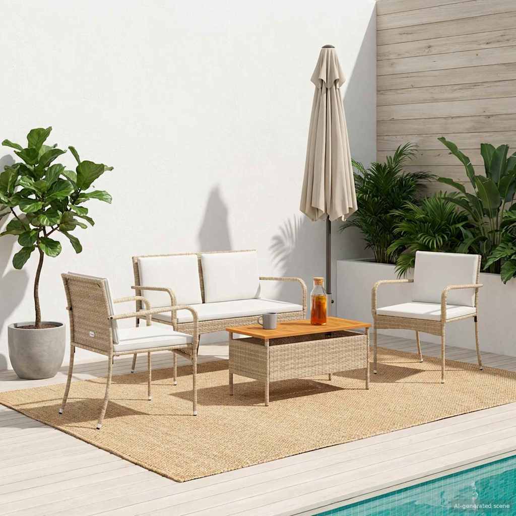 Ensemble de jardin avec coussin acier - XIOS