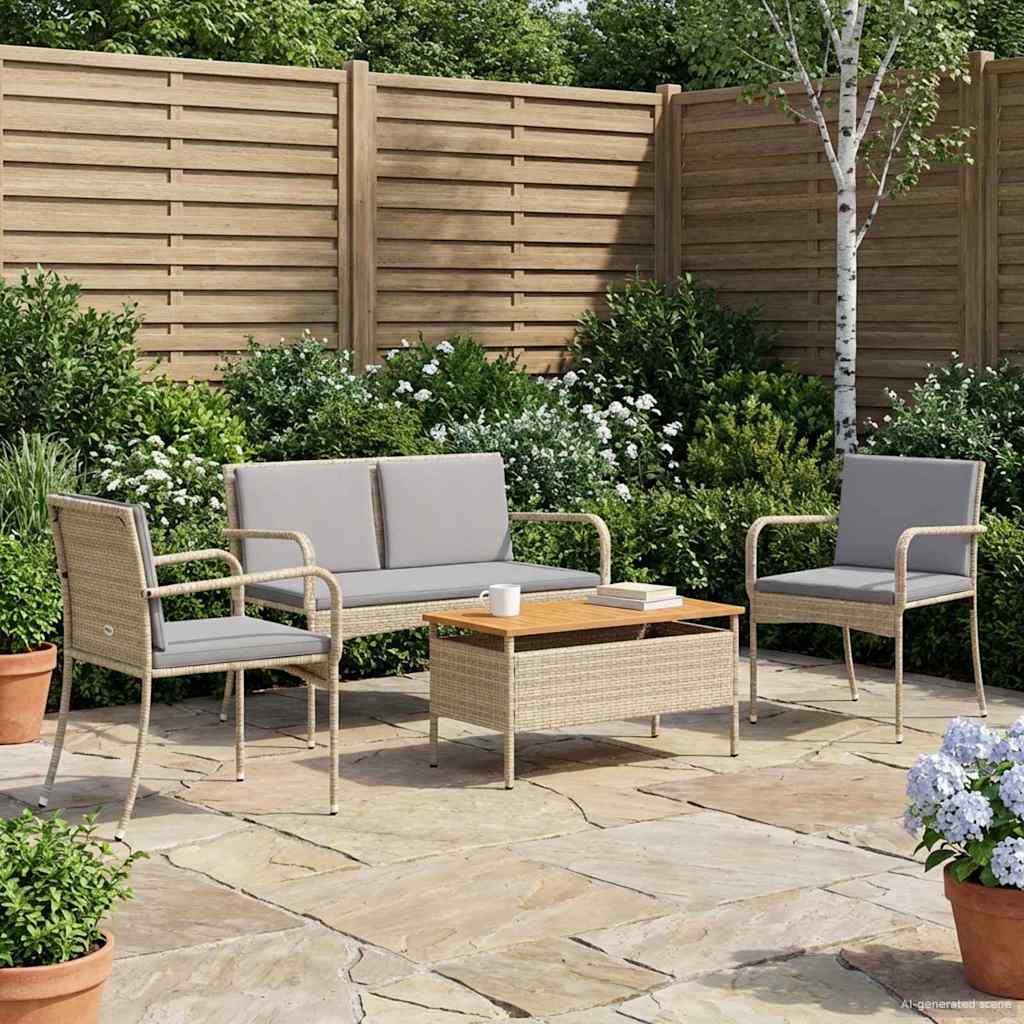 Ensemble de jardin avec coussin acier - XIOS