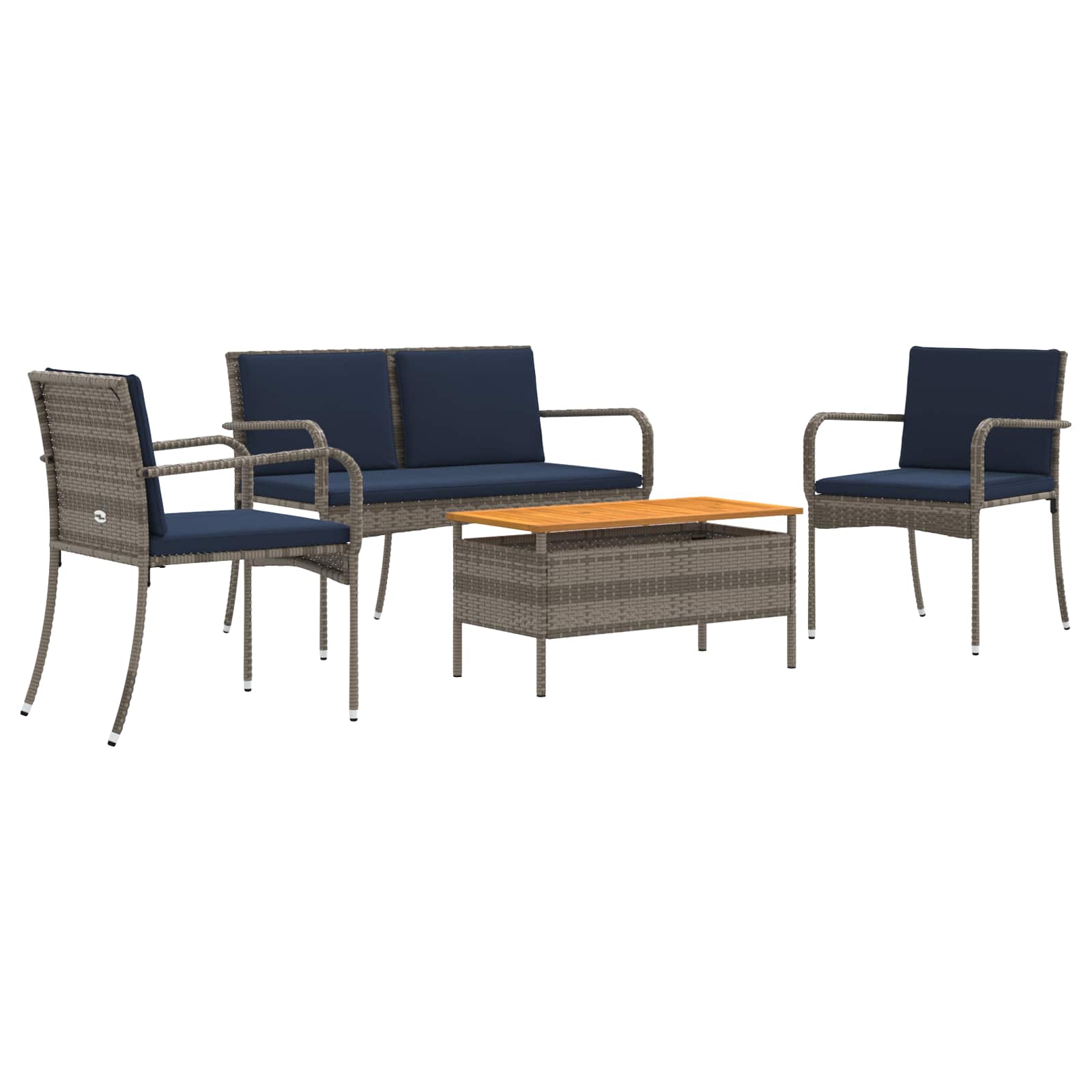 Ensemble de jardin avec coussin acier - XIOS
