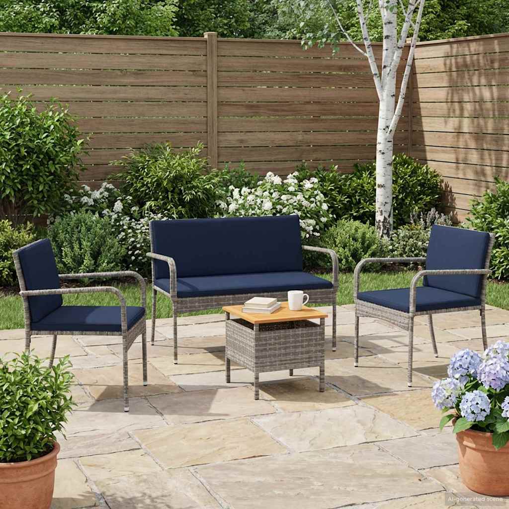 Ensemble de jardin avec coussin acier - XIOS