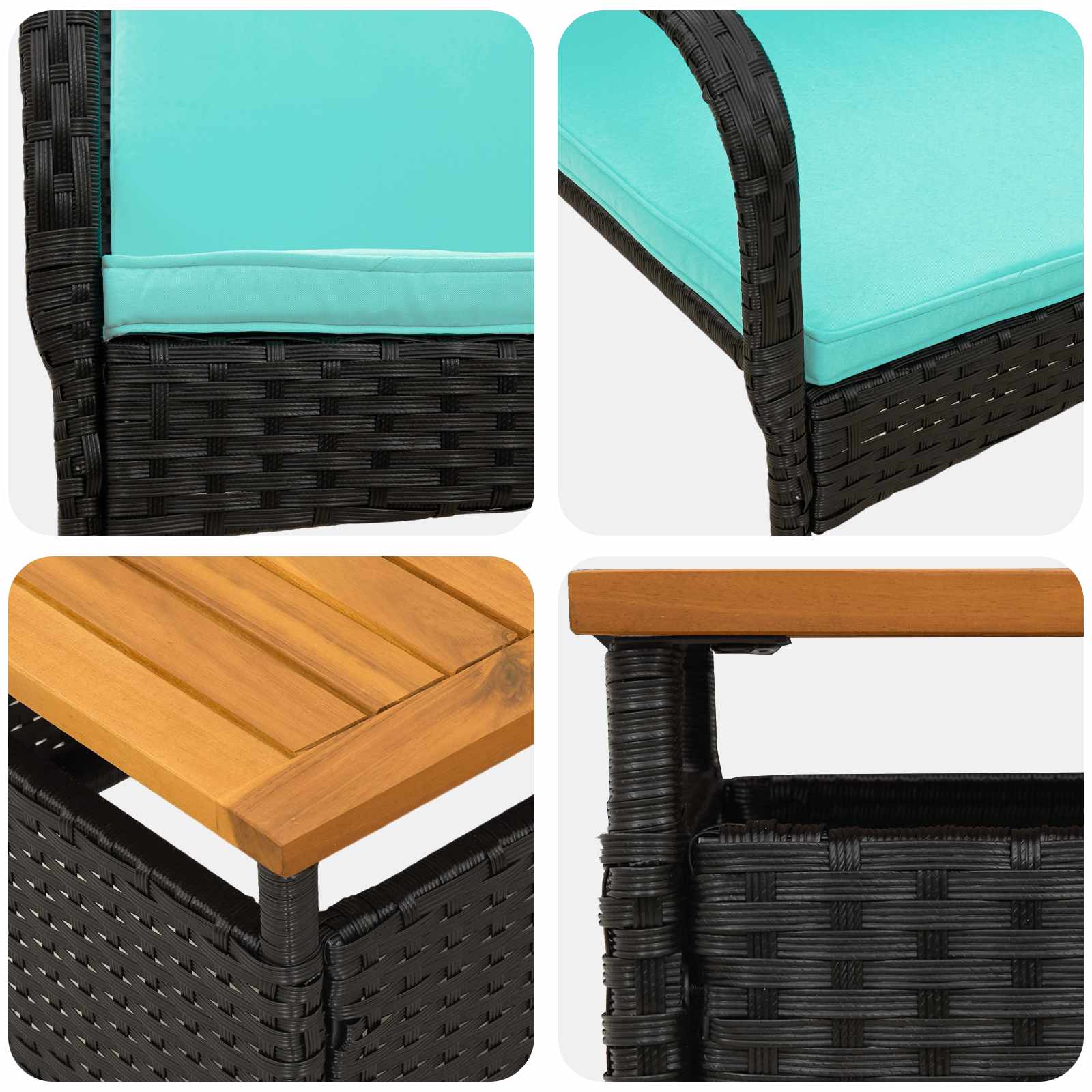 Ensemble de jardin avec coussin acier - XIOS