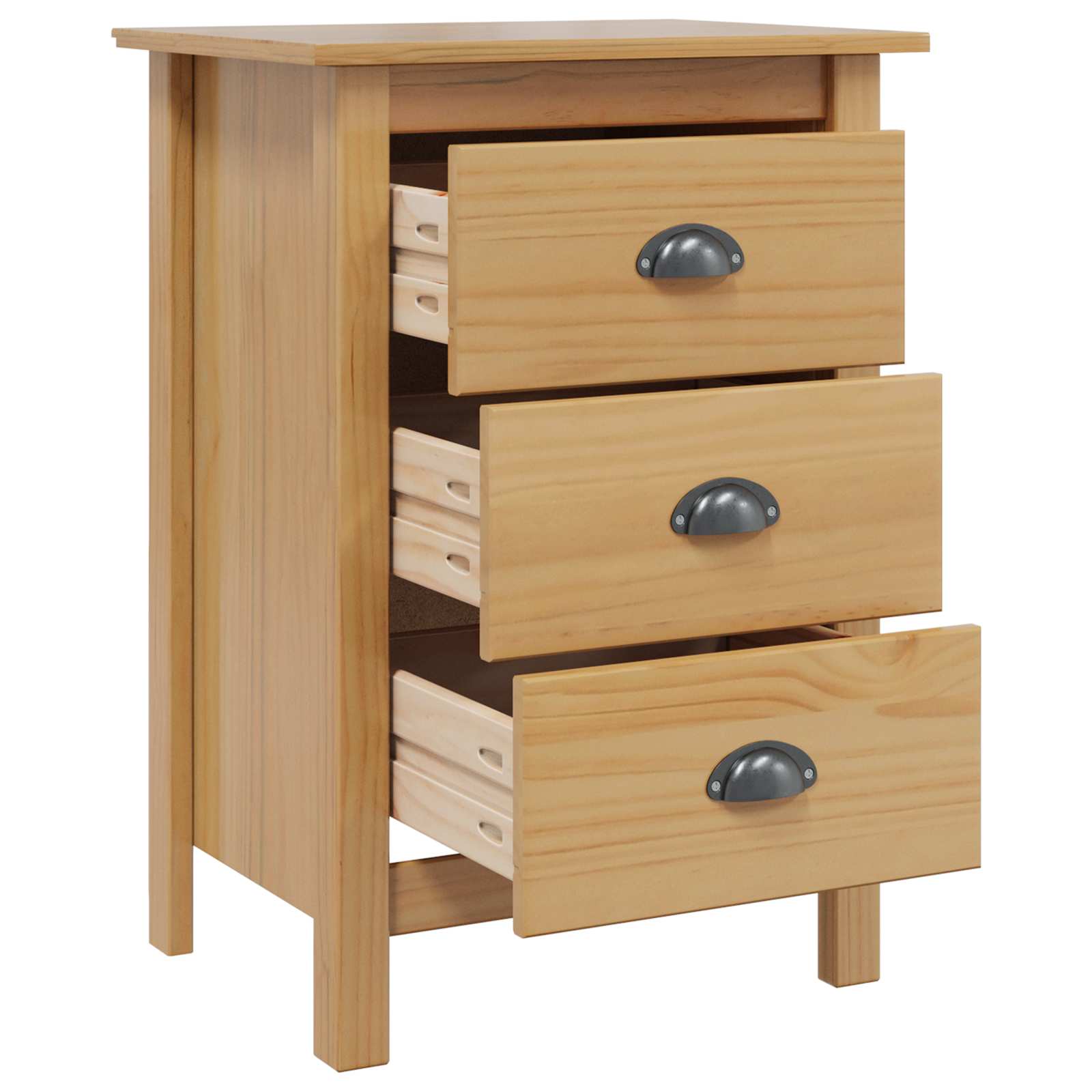 Cabinet de chevet avec tiroir HILL Marron miel 46 x 35 x 65 cm - XIOS