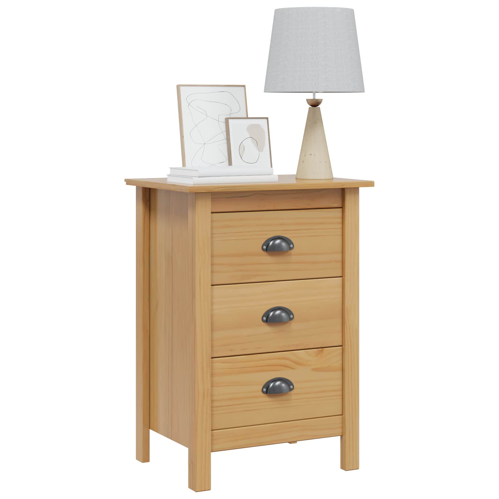 Cabinet de chevet avec tiroir HILL Marron miel 46 x 35 x 65 cm - XIOS