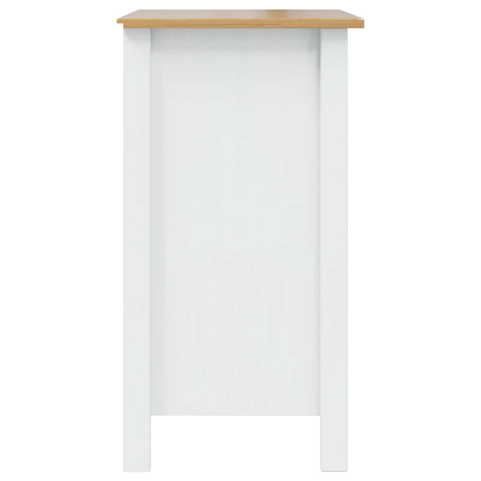 Cabinet de chevet HILL Blanc et marron miel 46 x 35 x 65 cm - XIOS