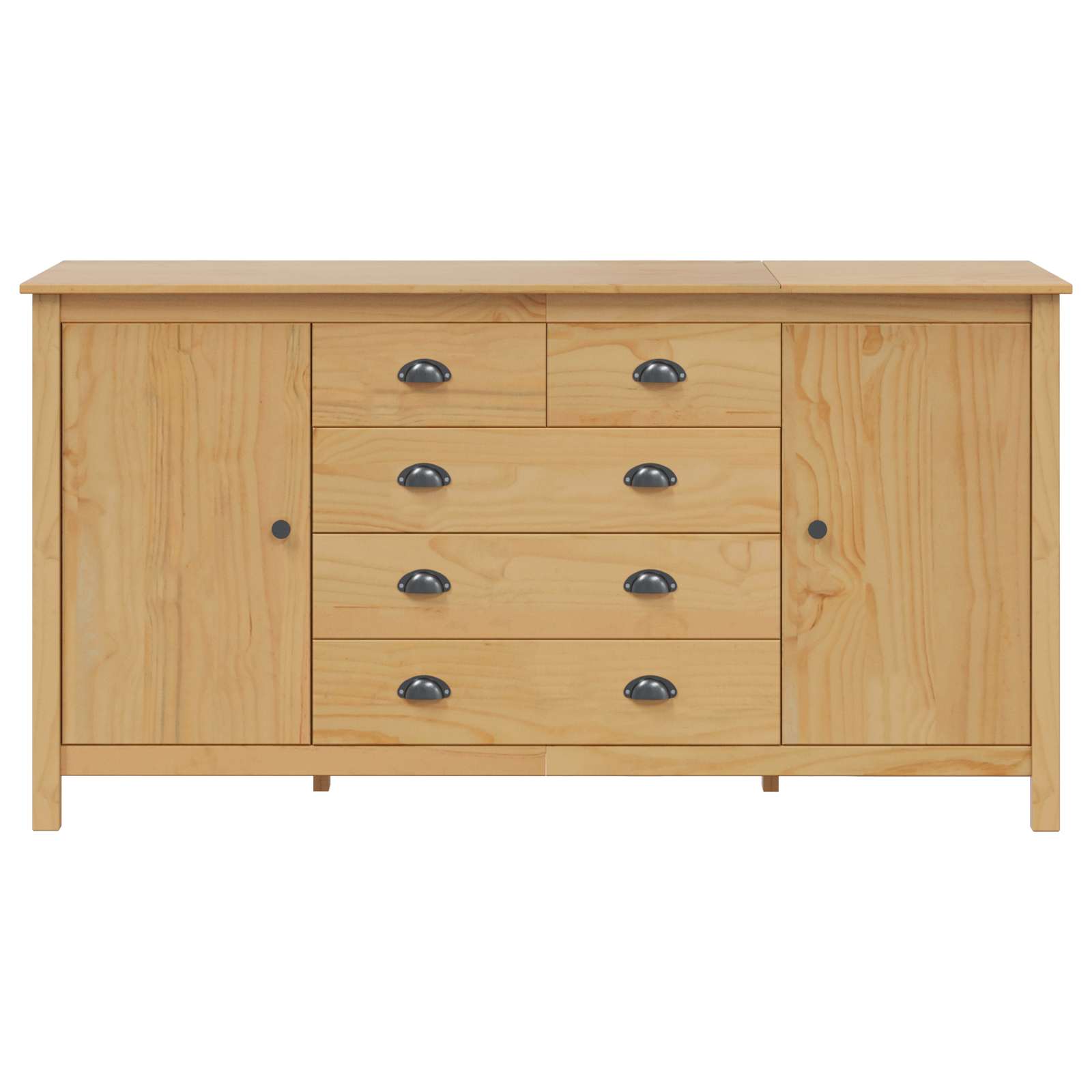 Buffet avec tiroir HILL Marron miel 154 x 40 x 80 cm Pin massif - XIOS