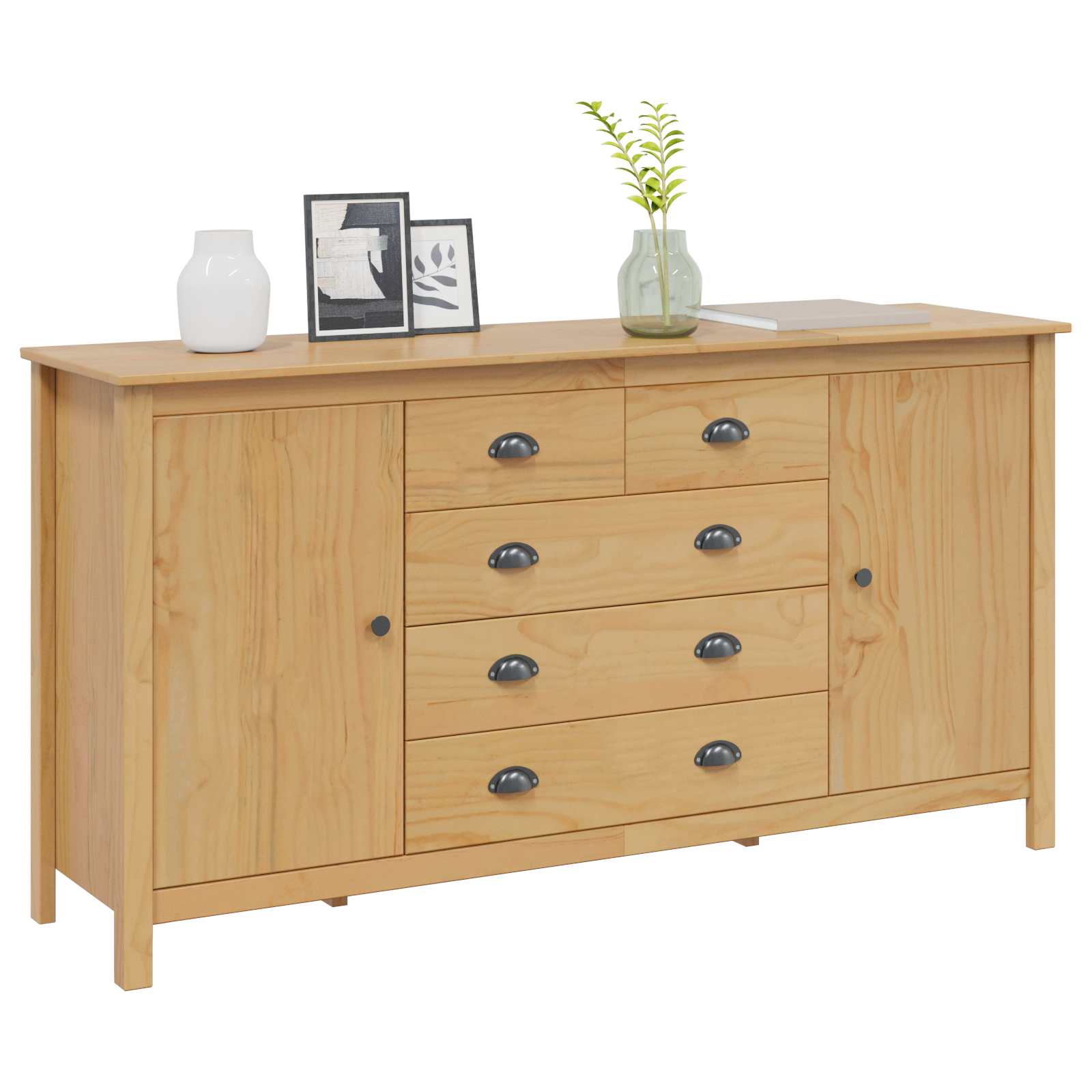 Buffet avec tiroir HILL Marron miel 154 x 40 x 80 cm Pin massif - XIOS