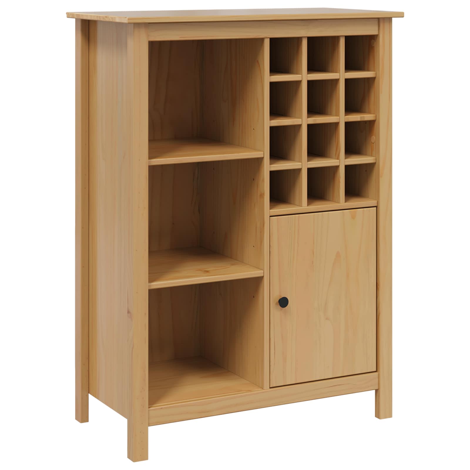 Cabinet à vin HILL Marron miel 79.5 x 40 x 107.5 cm - XIOS