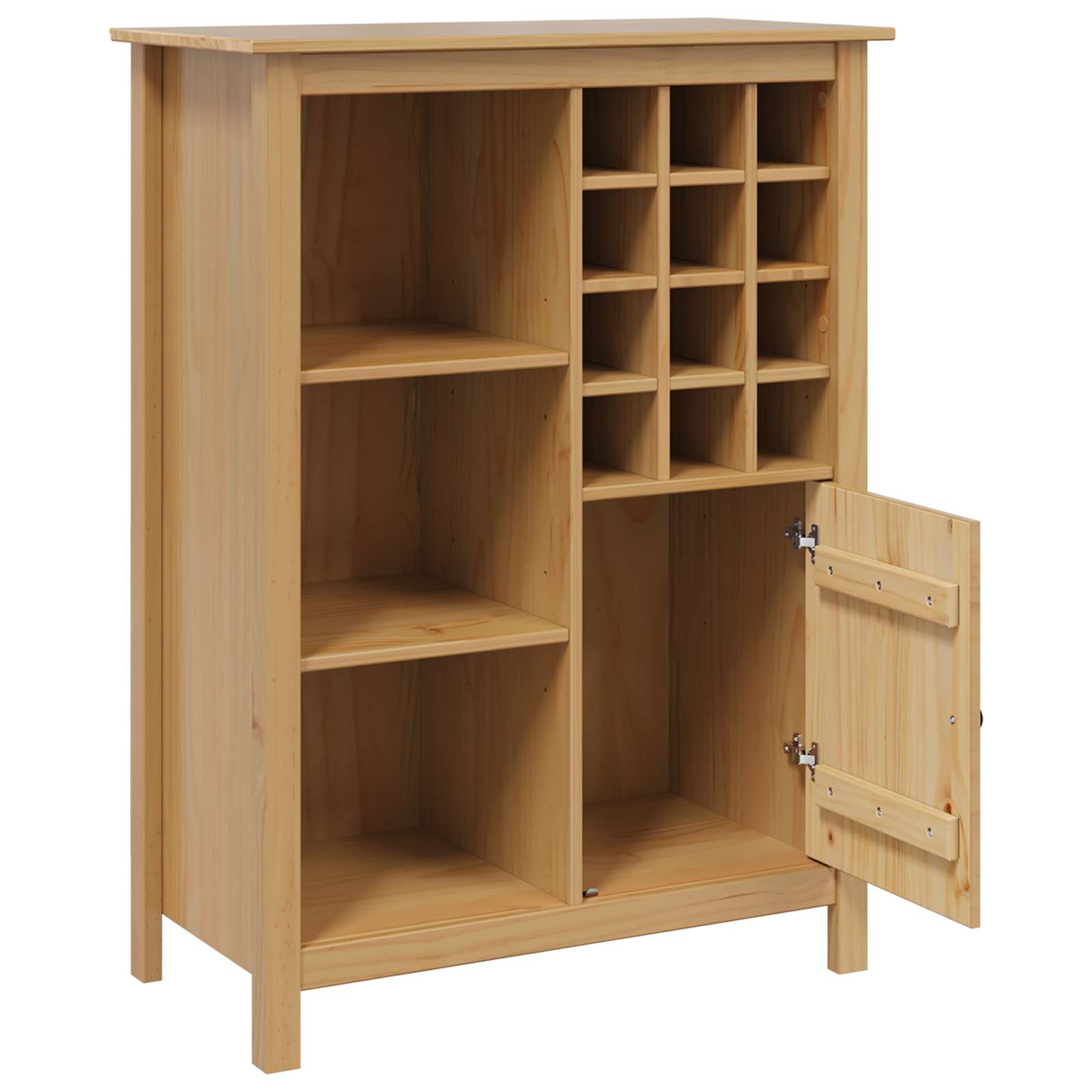 Cabinet à vin HILL Marron miel 79.5 x 40 x 107.5 cm - XIOS