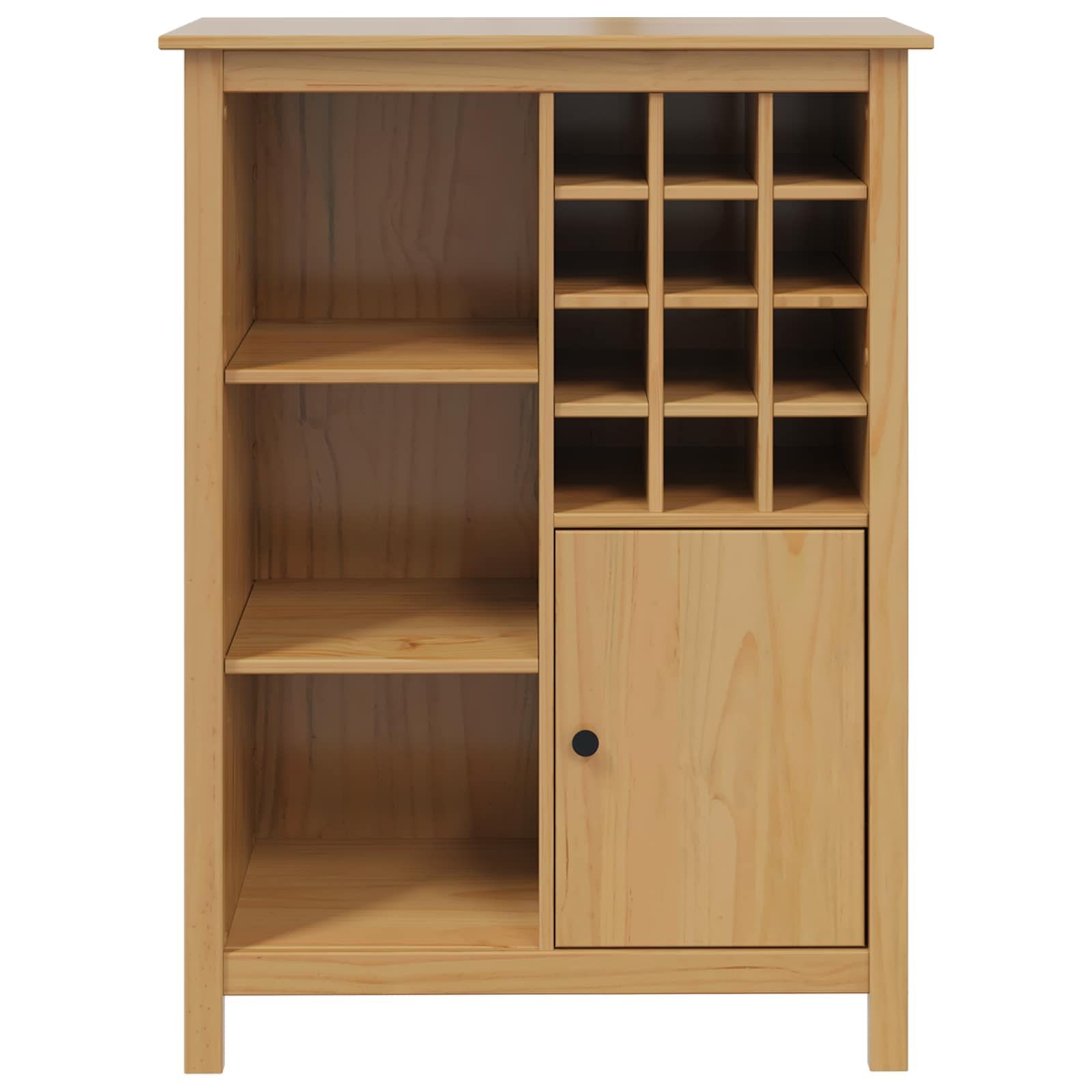 Cabinet à vin HILL Marron miel 79.5 x 40 x 107.5 cm - XIOS