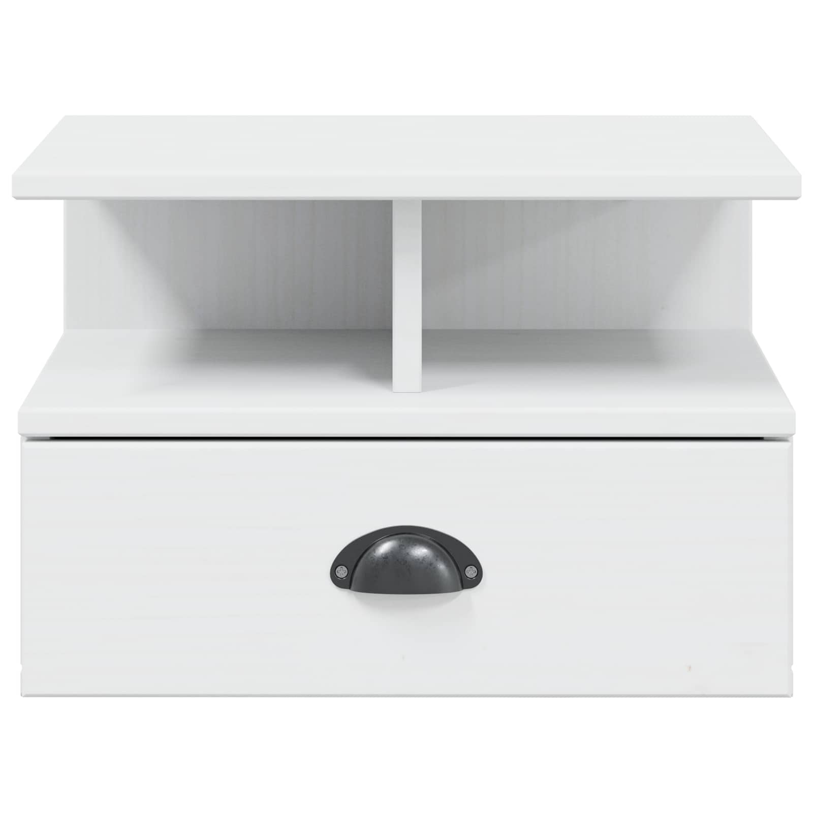 Cabinet de chevet Blanc 40 x 31 x 27 cm Bois de Pin Massif - XIOS