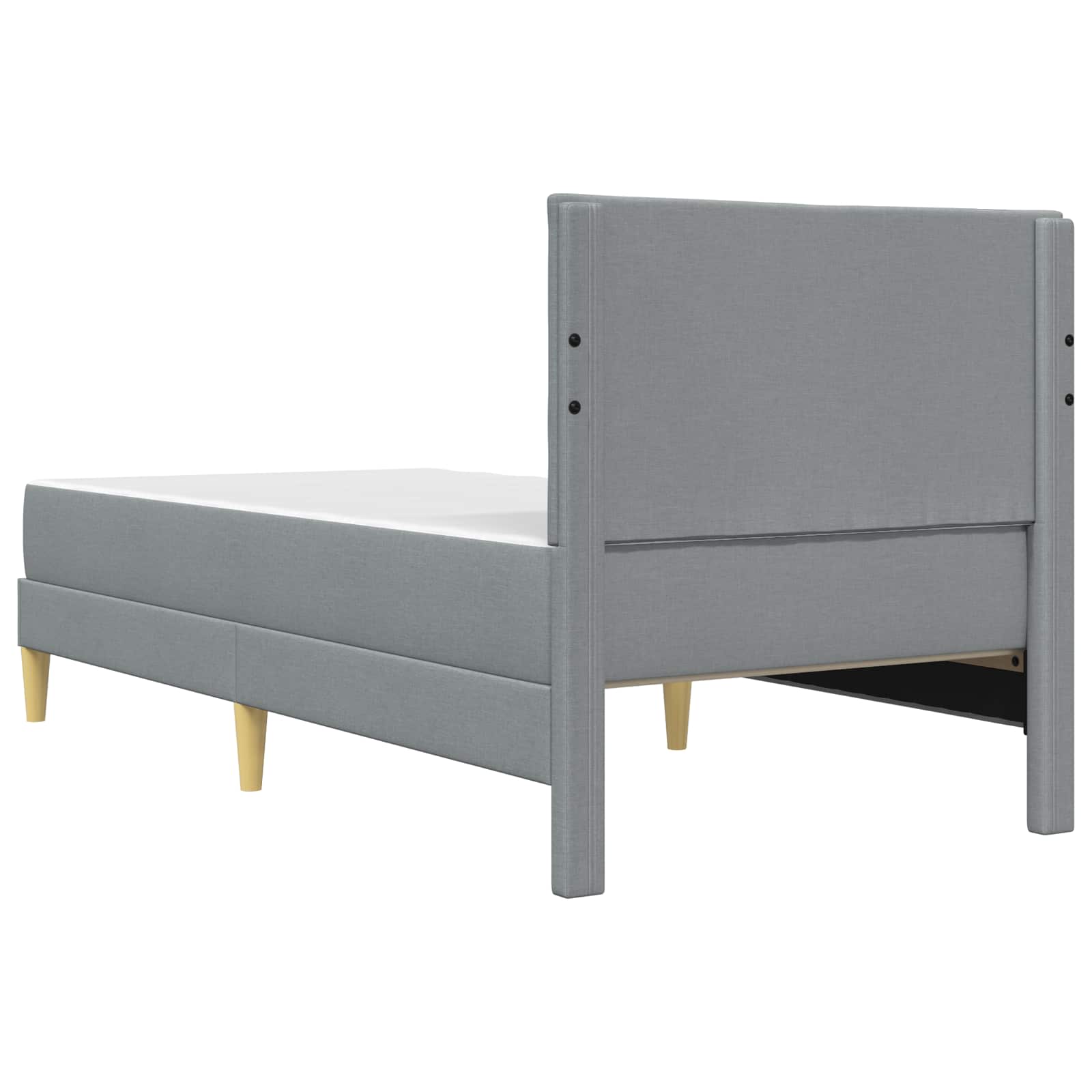 Cadre de lit Gris clair 80 x 200 cm Polyester - XIOS