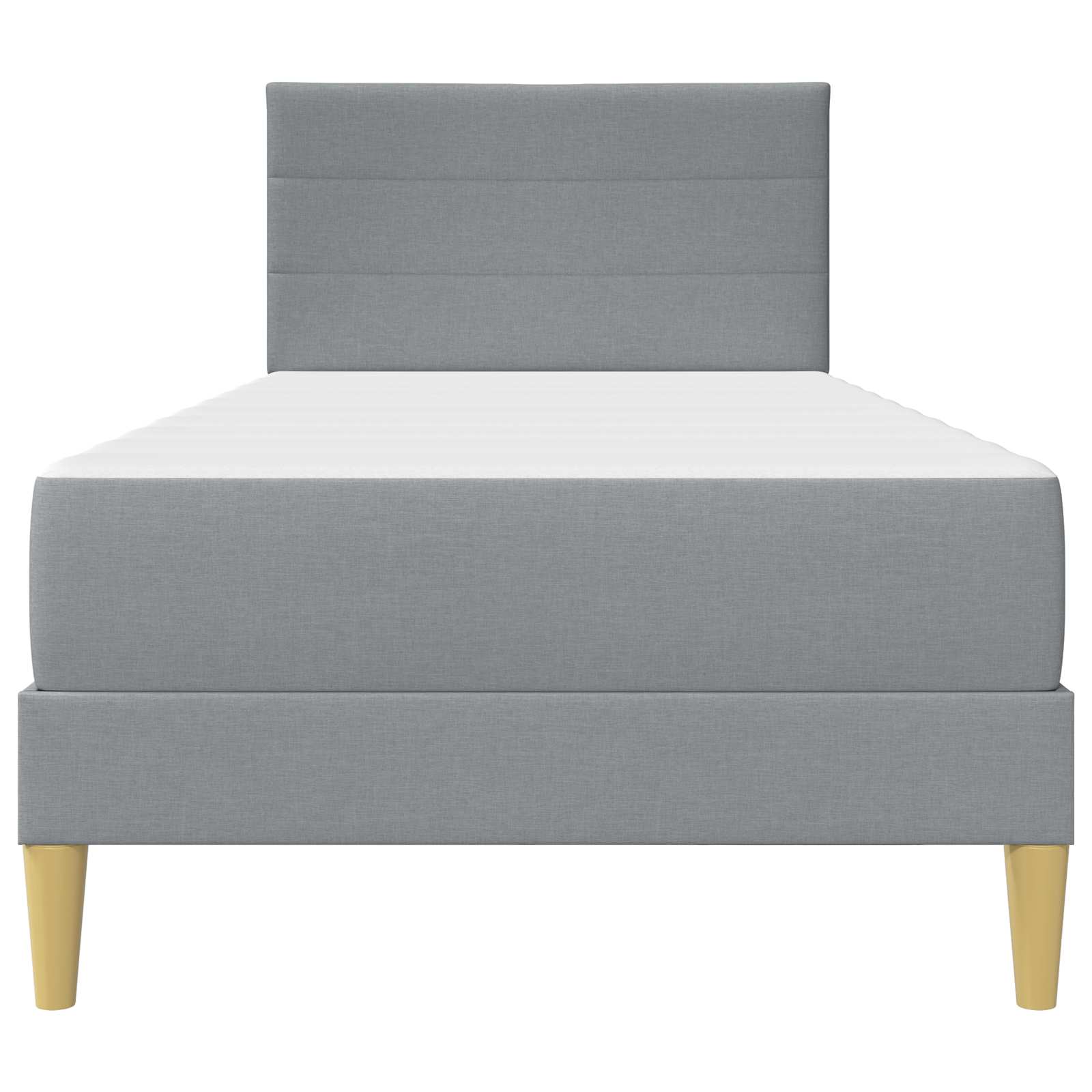 Cadre de lit Gris clair 80 x 200 cm Polyester - XIOS