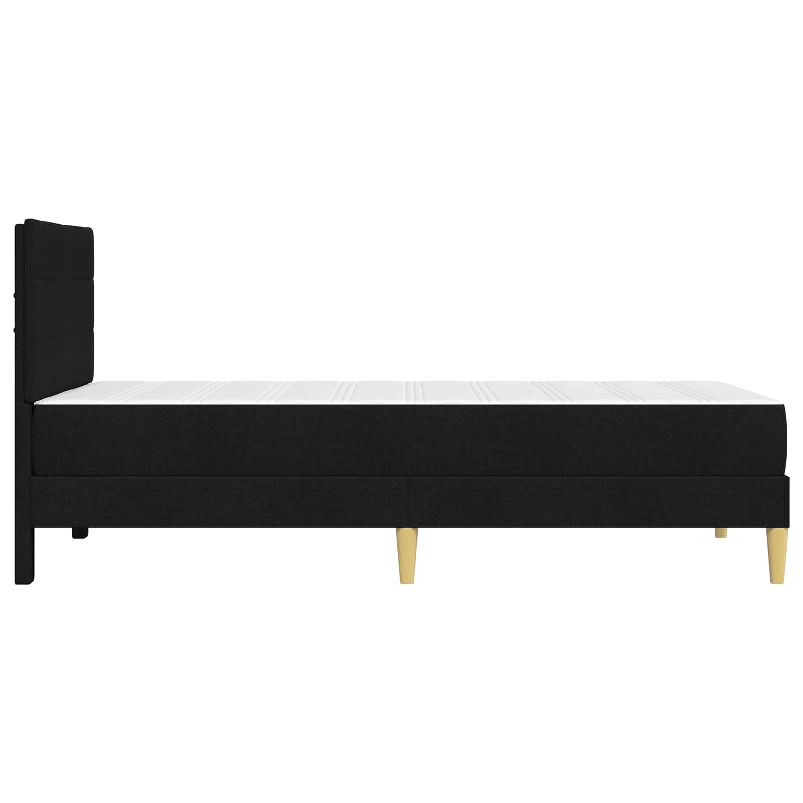 Cadre de lit Noir 90 x 200 cm Polyester - XIOS