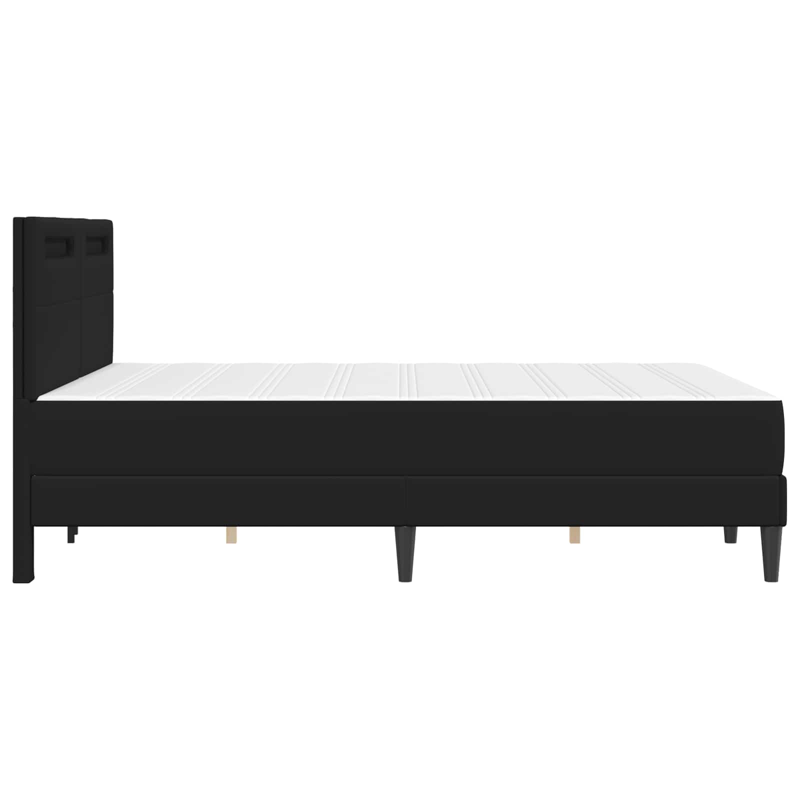 Cadre de lit avec bandes LED Noir 120 x 200 cm Simili cuir - XIOS