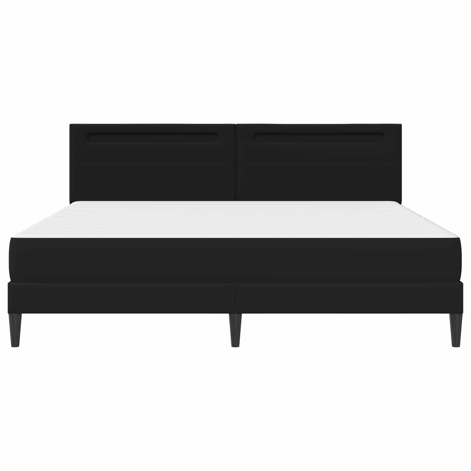 Cadre de lit avec bandes LED Noir 180 x 200 cm Simili cuir - XIOS