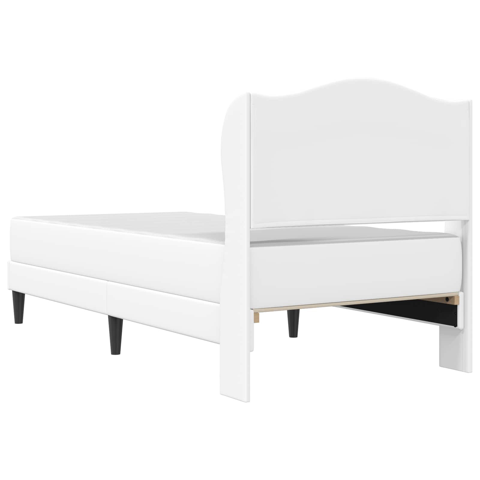 Cadre de lit avec tête de lit Blanc 90 x 190 cm Simili cuir - XIOS