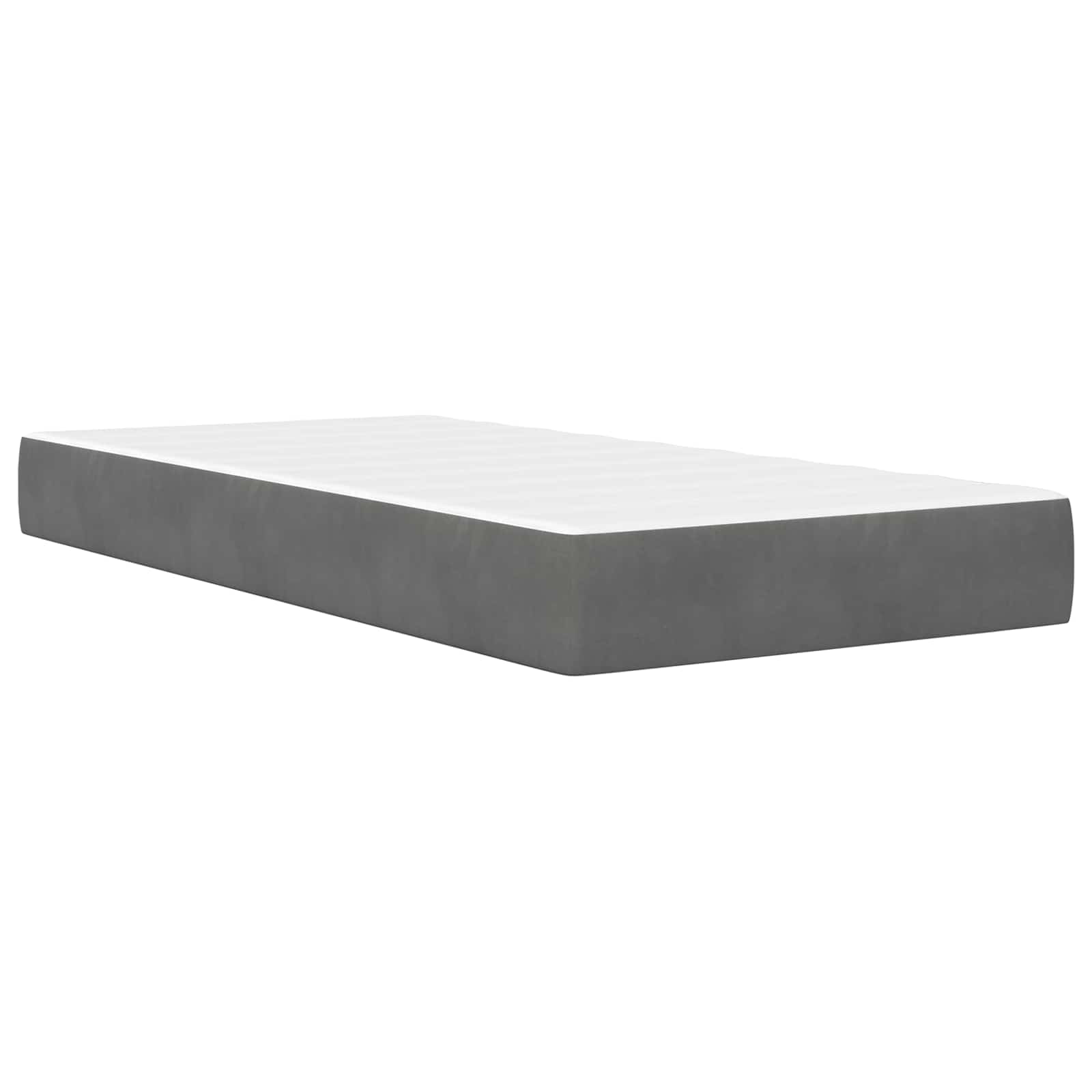 Cadre de lit avec tête de lit Gris foncé 80 x 200 cm Velours - XIOS