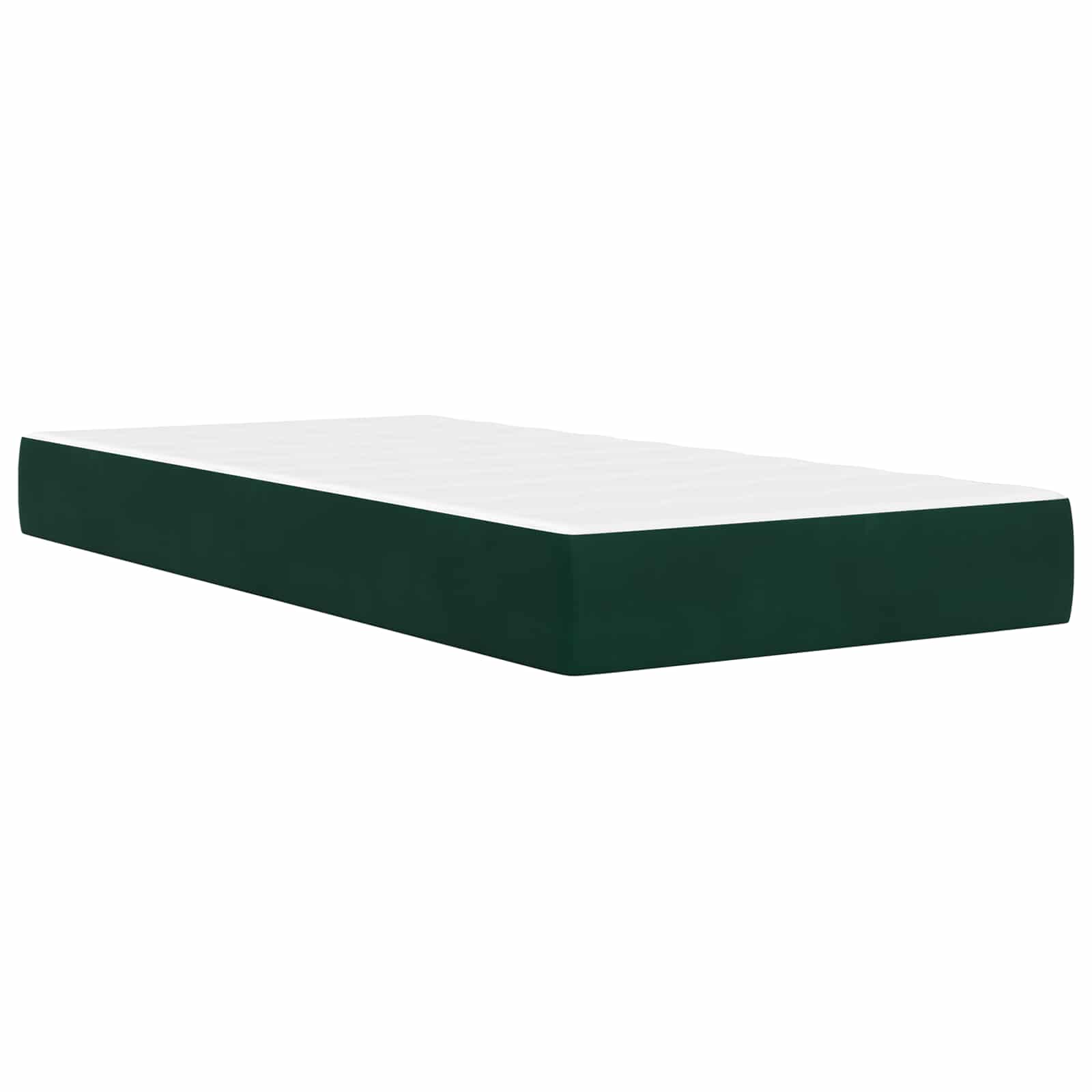 Cadre de lit avec tête de lit Vert foncé 80 x 200 cm Velours - XIOS