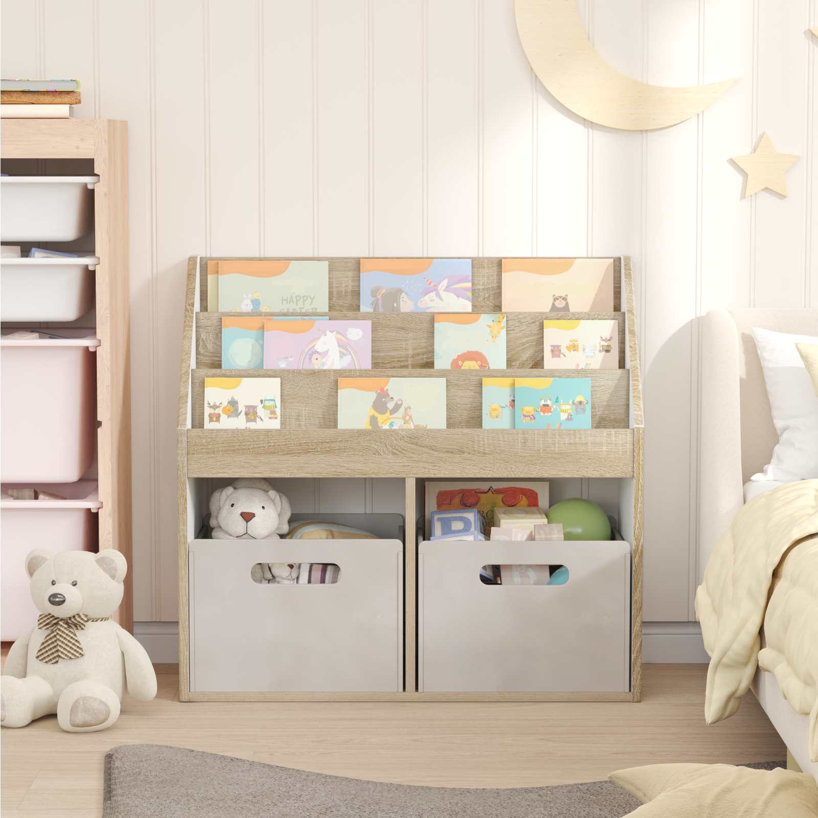 Bibliothèque pour enfants Chêne Sonoma 72,5 x 29,5 x 69 cm
