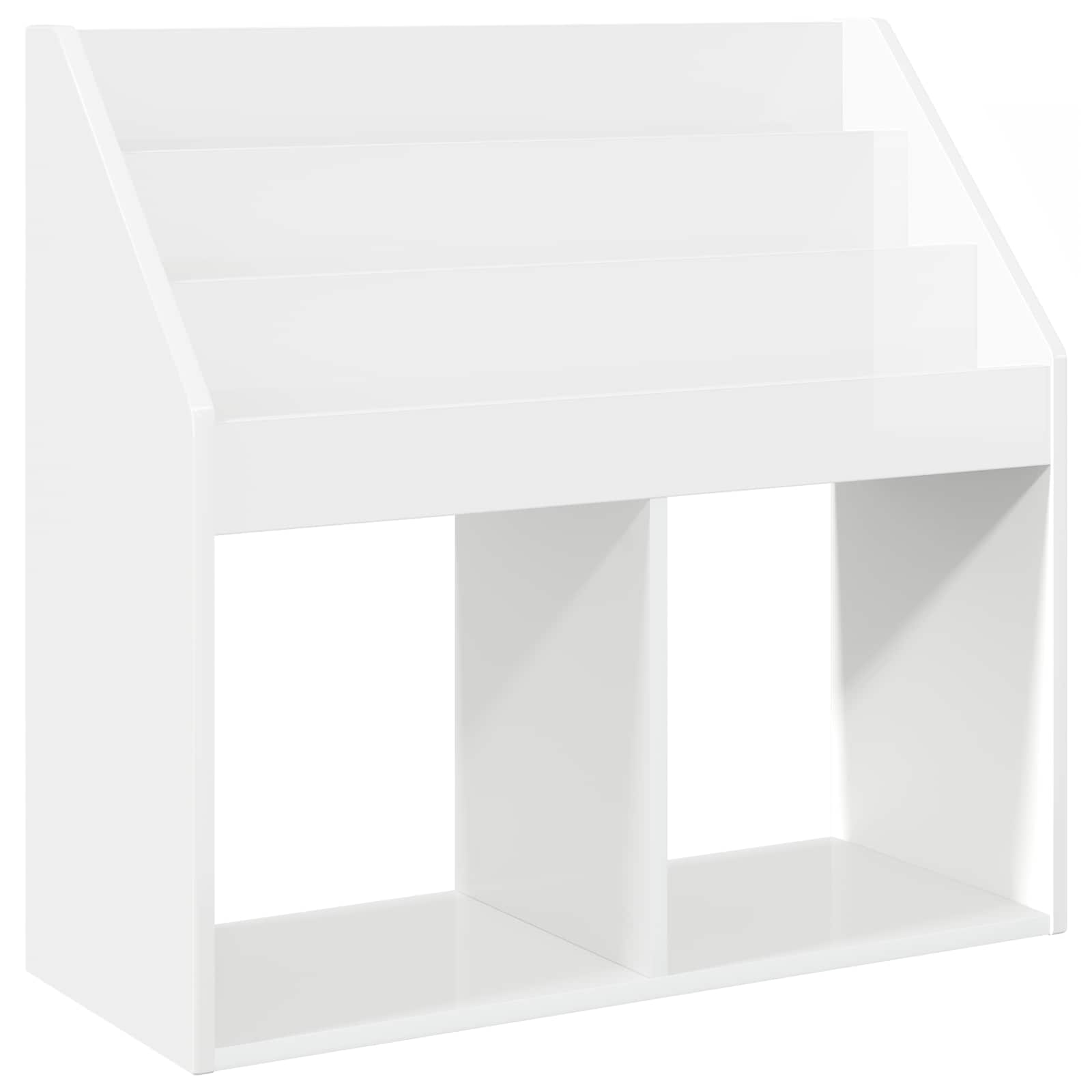 Bibliothèque pour enfants Blanc brillant 72,5 x 29,5 x 69 cm - XIOS