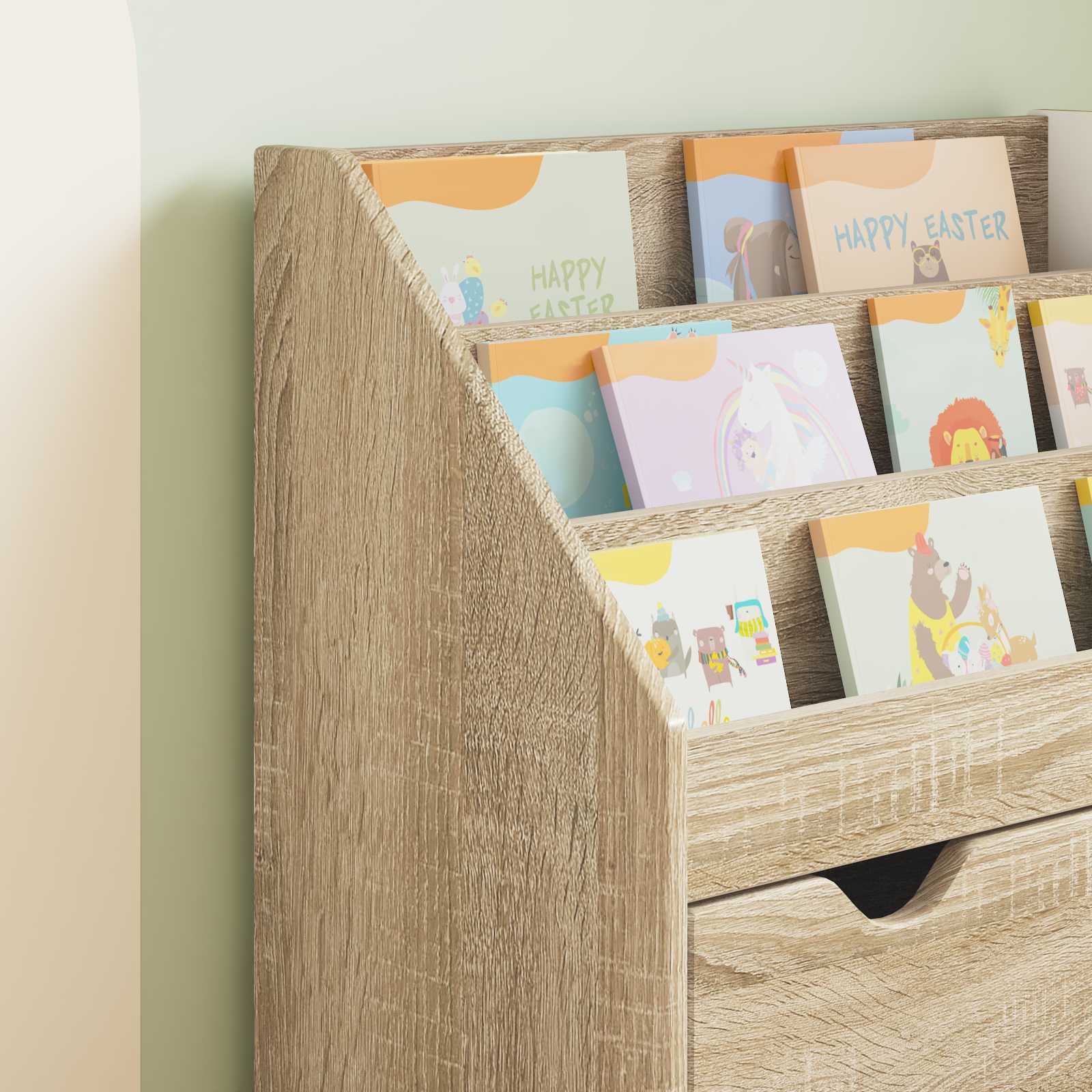 Bibliothèque pour enfants Chêne Sonoma 60 x 29,5 x 69 cm - XIOS