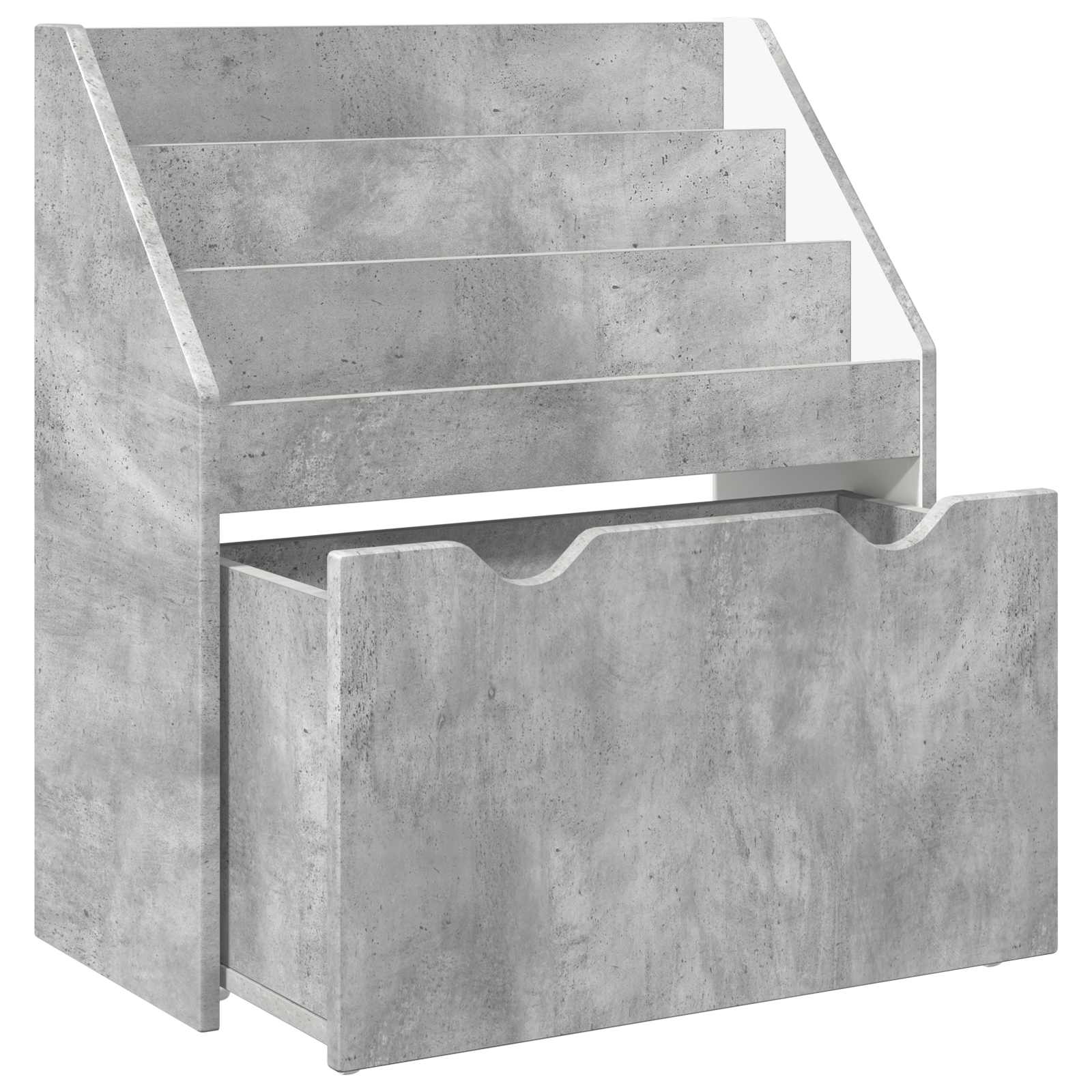 Bibliothèque pour enfants Gris béton 60 x 29,5 x 69 cm - XIOS
