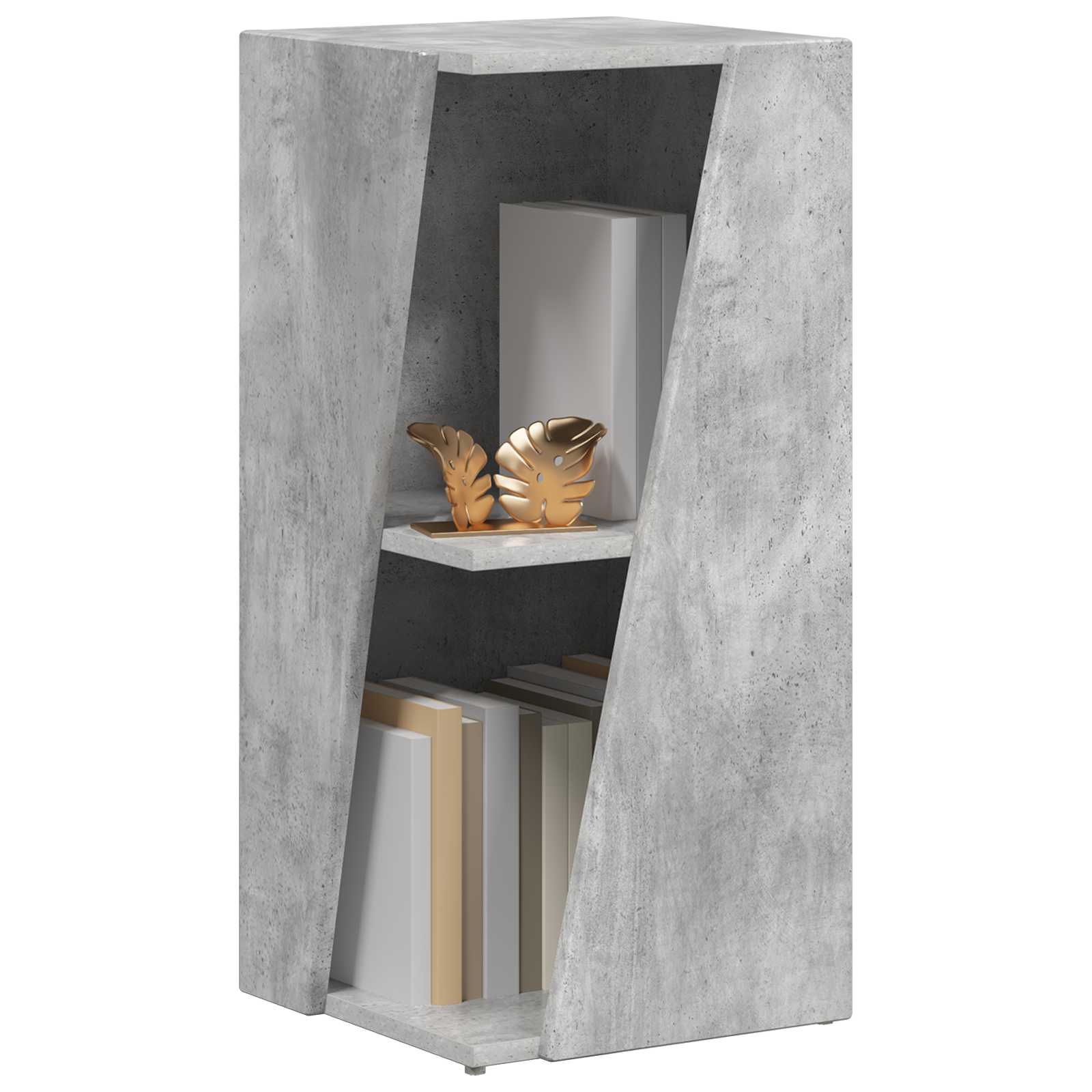 Étagère latérale 33 x 32 x 70,5 cm Bois d'ingénierie Gris béton - XIOS