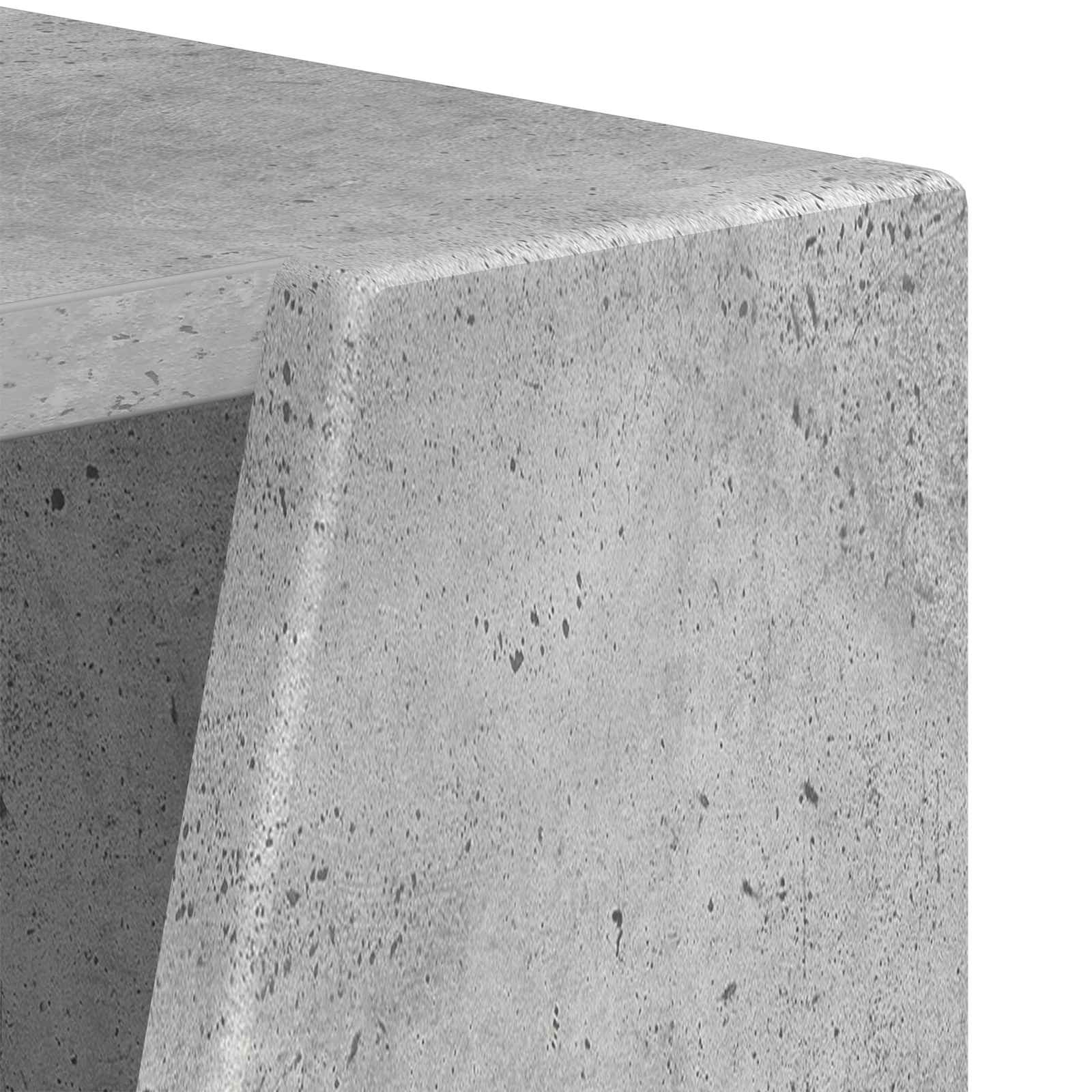 Étagère latérale Gris béton 33 x 32 x 100,5 cm - XIOS