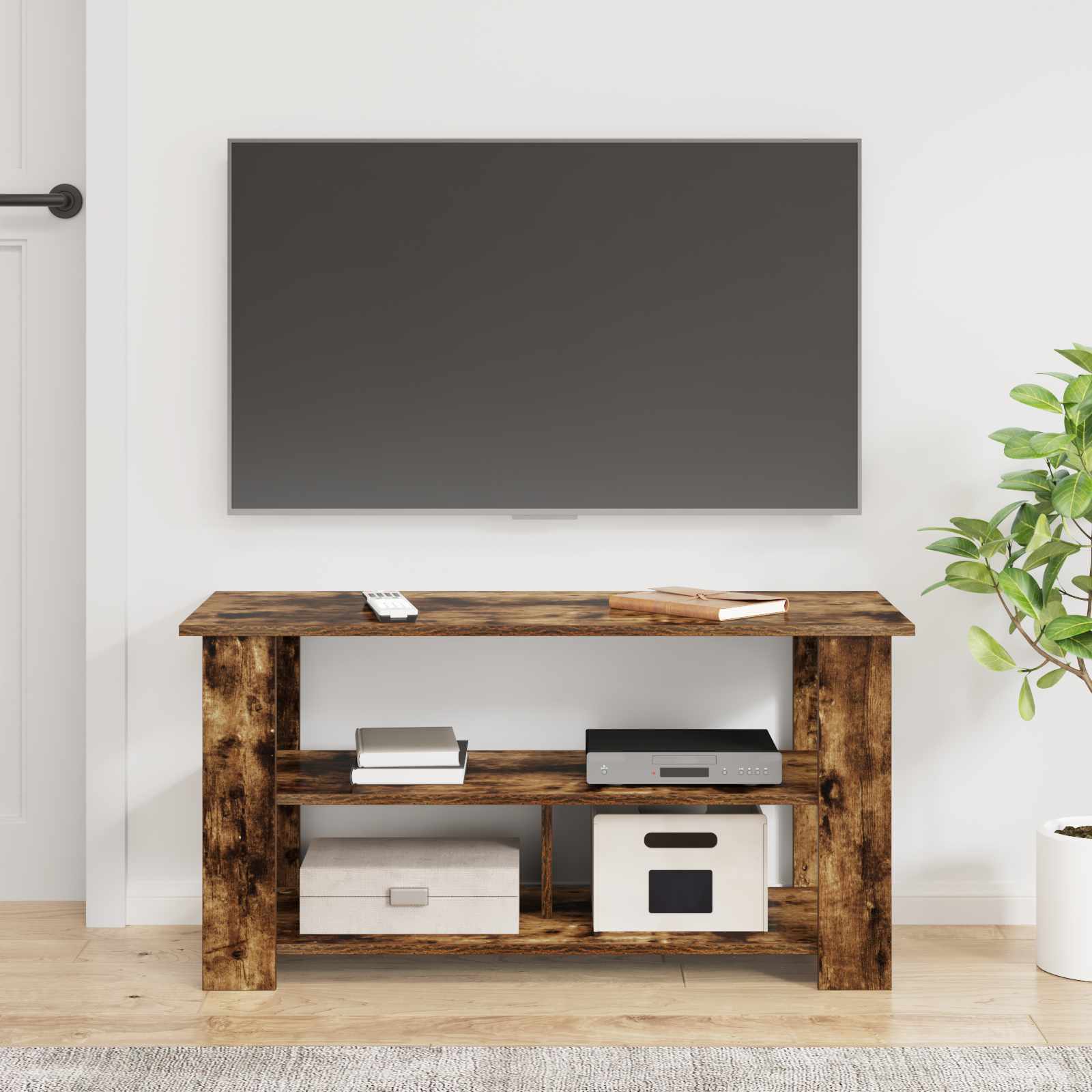 Support de télévision Chêne fumé 100 x 40 x 50 cm