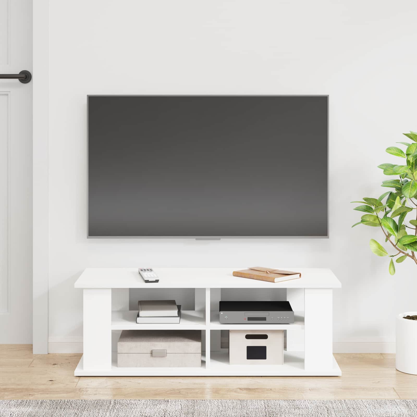 Support de télévision Blanc 96 x 35 x 33,5 cm - XIOS