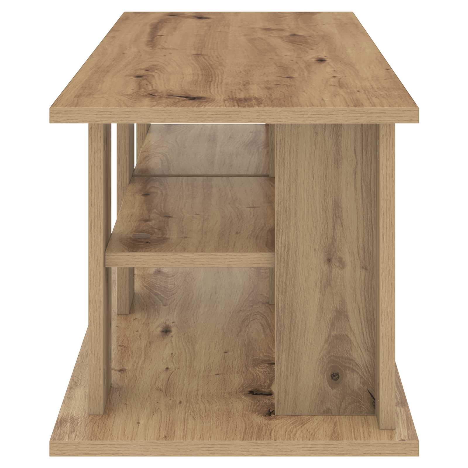 Support de télévision 96 x 35 x 33,5 cm Chêne artisanal - XIOS