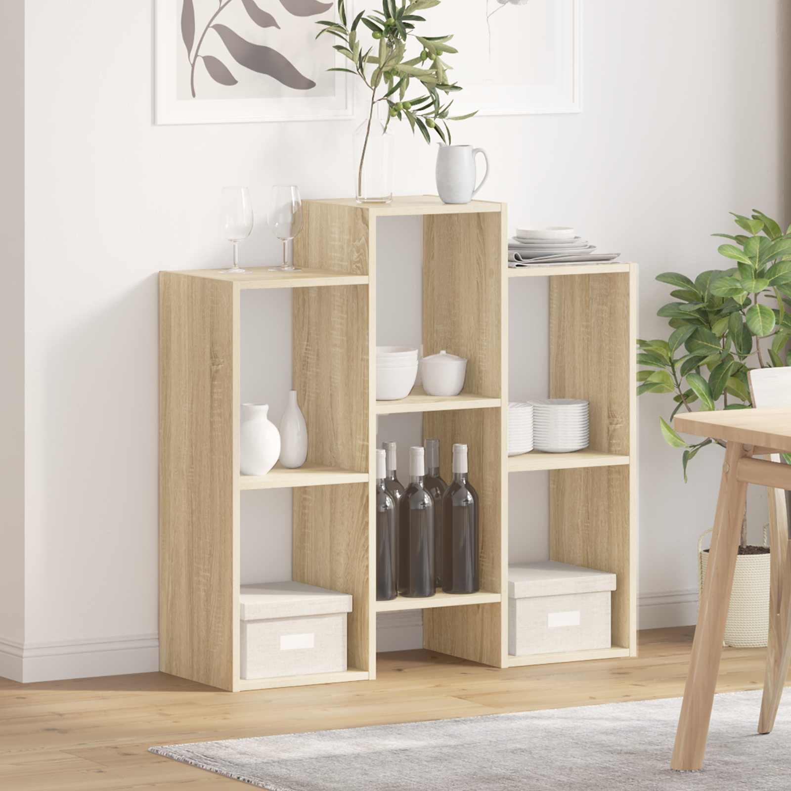 Buffet Chêne Sonoma 90 x 30 x 90 cm - XIOS