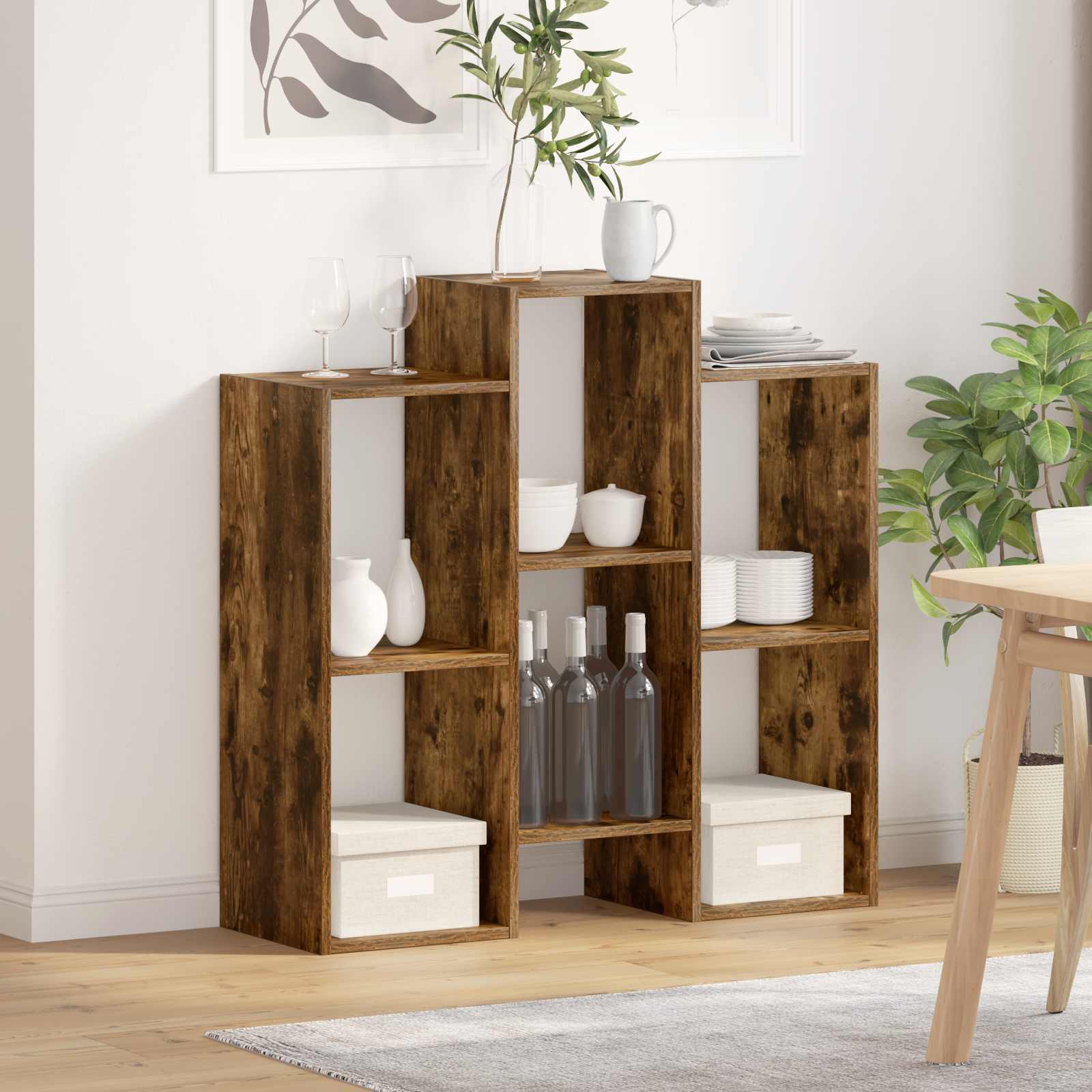 Buffet Chêne fumé 90 x 30 x 90 cm - XIOS