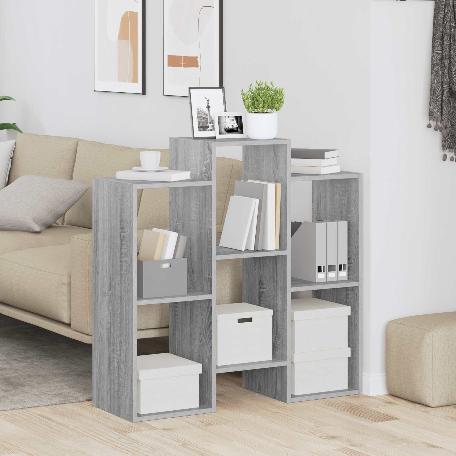 Buffet Gris Sonoma 90 x 30 x 90 cm - XIOS