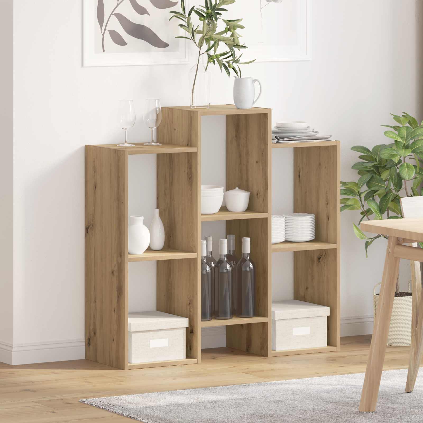 Buffet Chêne artisanal 90 x 30 x 90 cm - XIOS