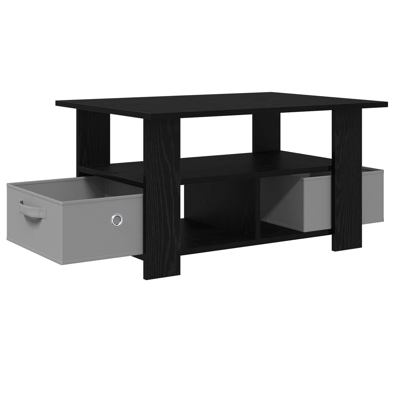 Table basse Chêne noir 77 x 55 x 42 cm Bois d'ingénierie - XIOS