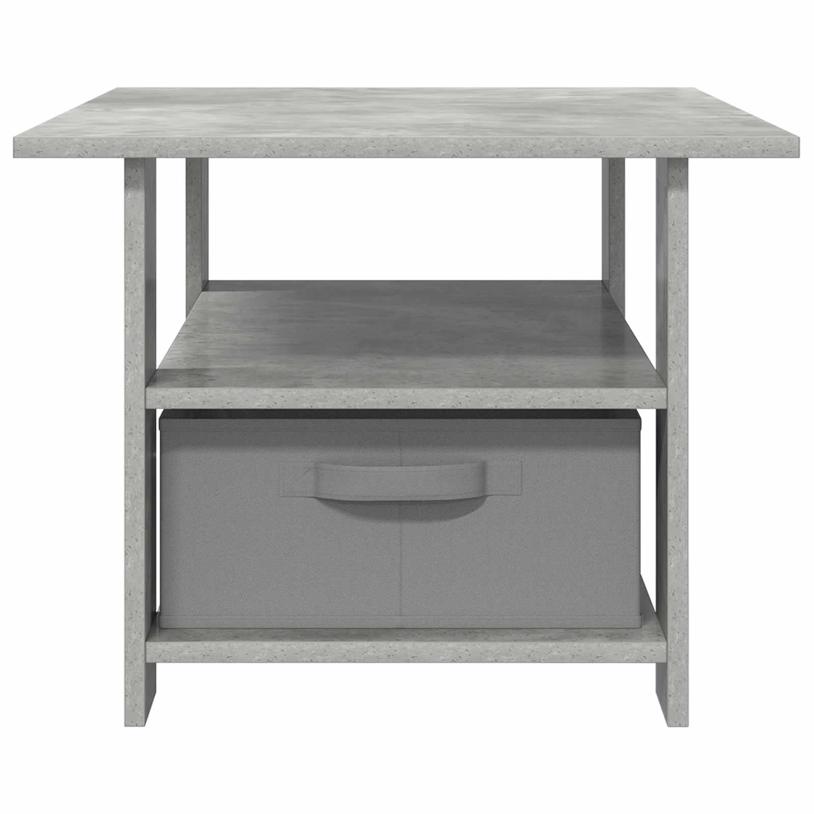 Table basse Gris béton 77 x 55 x 42 cm Bois d'ingénierie - XIOS