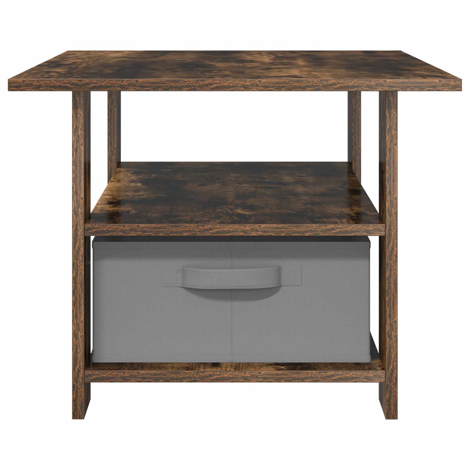 Table basse Chêne fumé 77 x 55 x 42 cm Bois d'ingénierie - XIOS